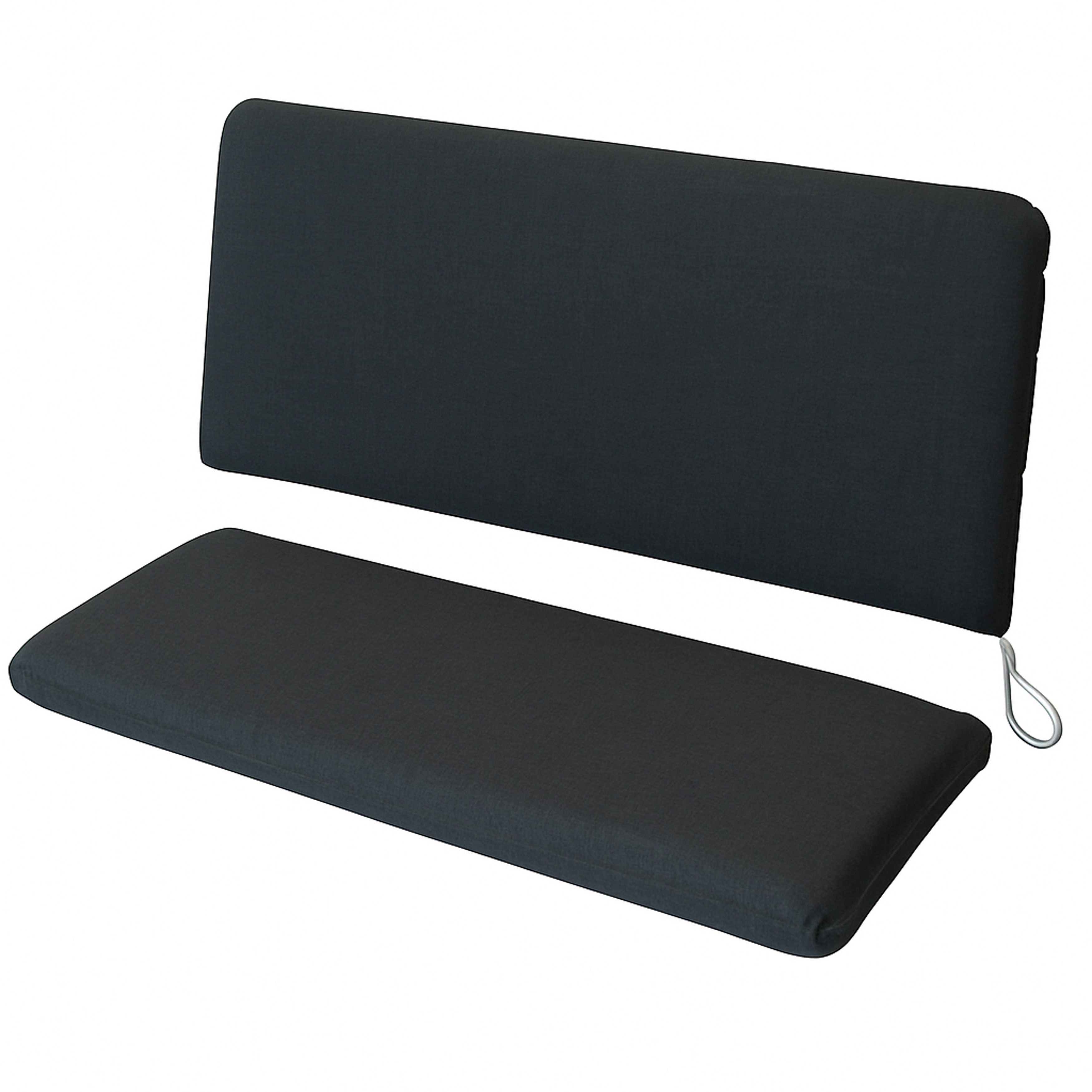 TPFGarden Bankauflage ATLANTA, Auflagen-Set, 3-er Gartenbankauflage 2-tg., anthrazit, 150x44x44cm