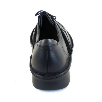 NAOT Naot Mezzo schwarz grau Damen Schuhe Halbschuhe Leder Fußbett 17240 Schnürschuh