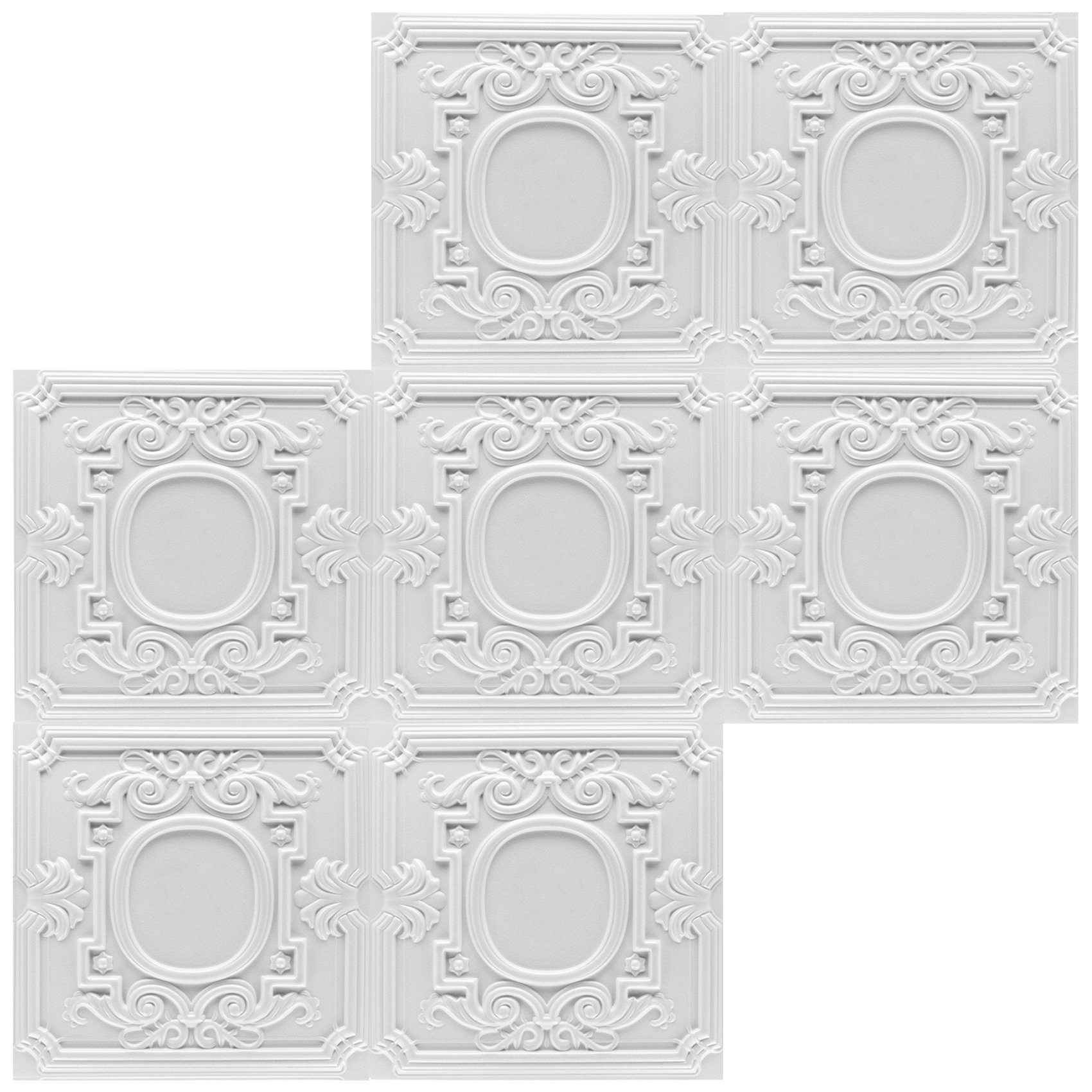 Hexim Wanddekoobjekt NR.35 (Deckenplatten 50x50cm Styroporplatten günstig online kaufen