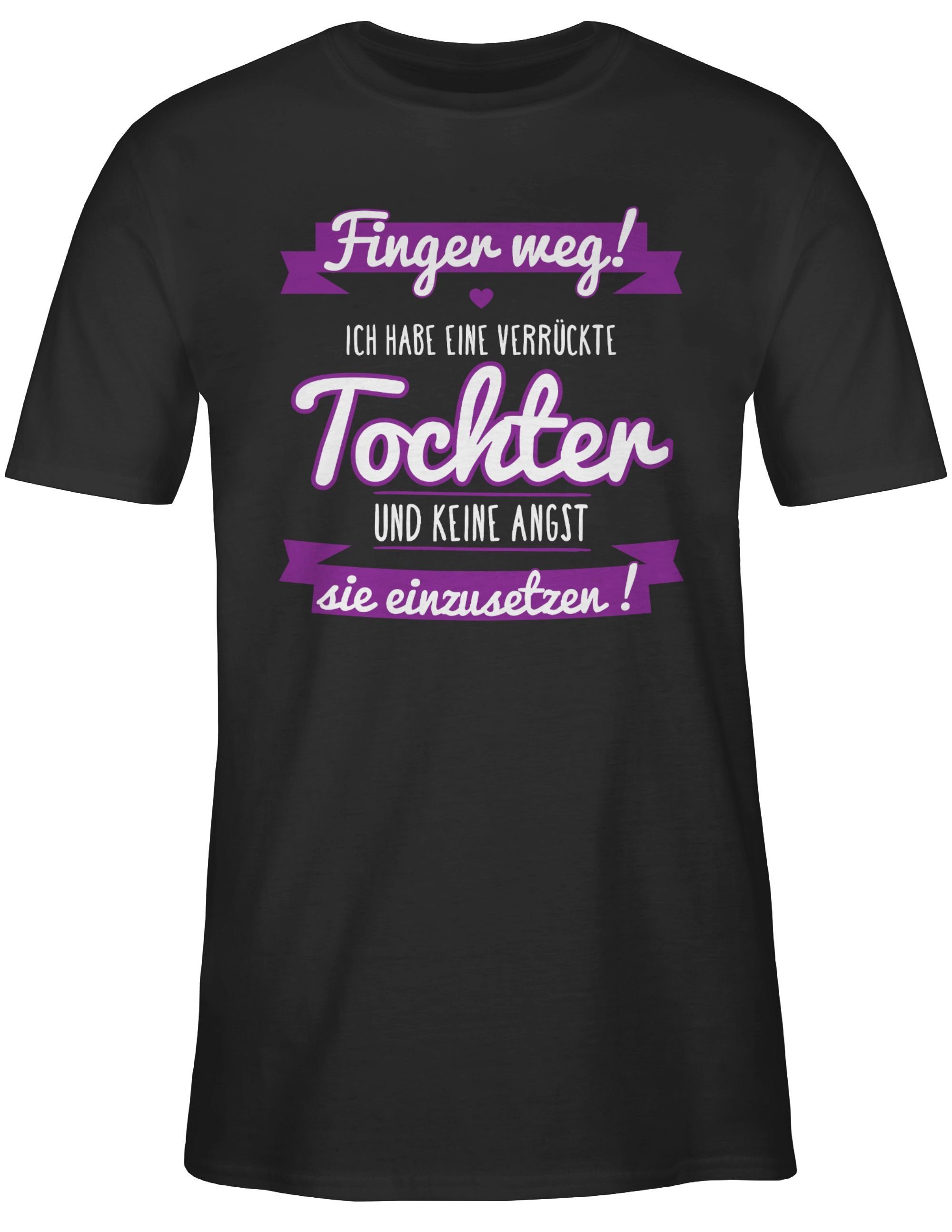 Shirtracer T-Shirt Ich habe eine verrückte Tochter lila Partner-Look Famili günstig online kaufen