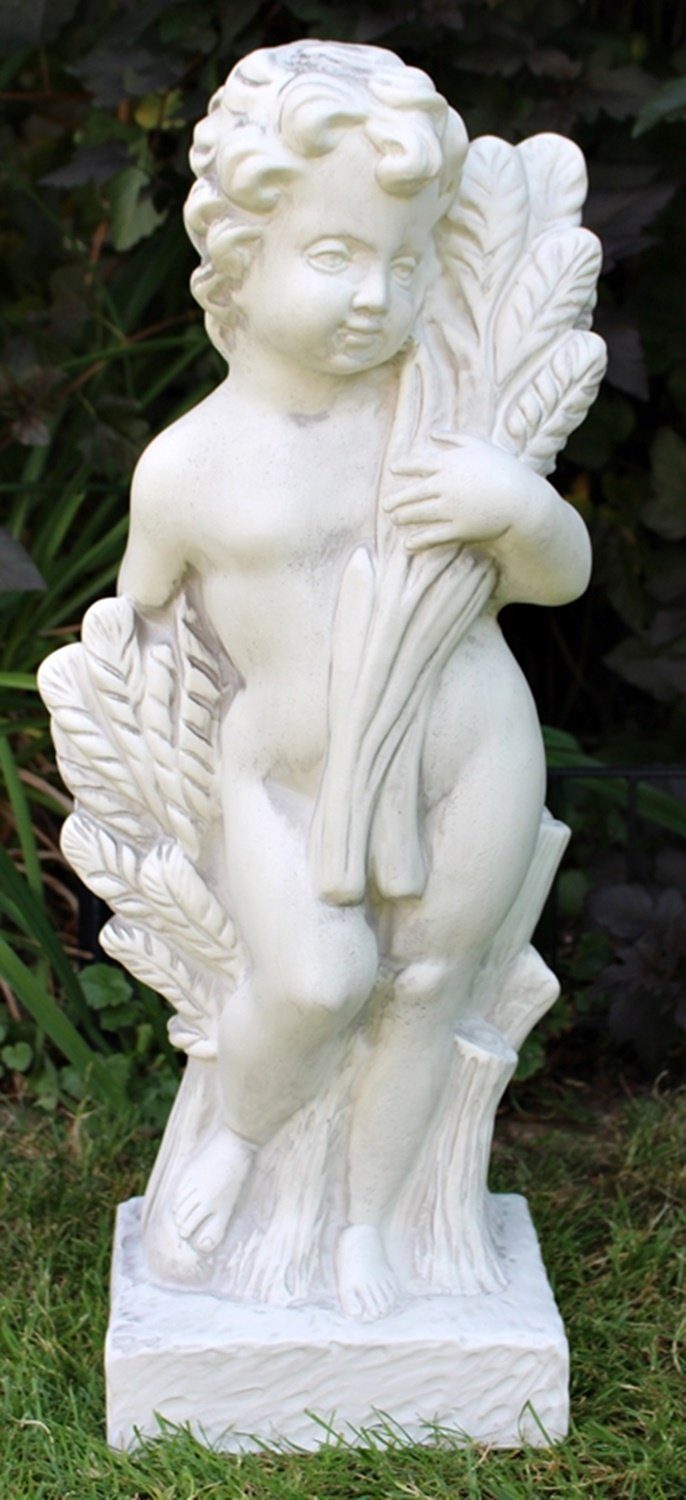 Otto Müller  Müller Skulptur Deko Figur Statue Vierjahreszeiten Putte Sommer stehend H 70 cm klassische Gartenskulptur Kunststoff