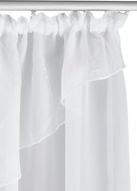 Kuvertstore Bea, my home, Kräuselband (1 St), transparent, Voile, Transparent, Voile, Polyester