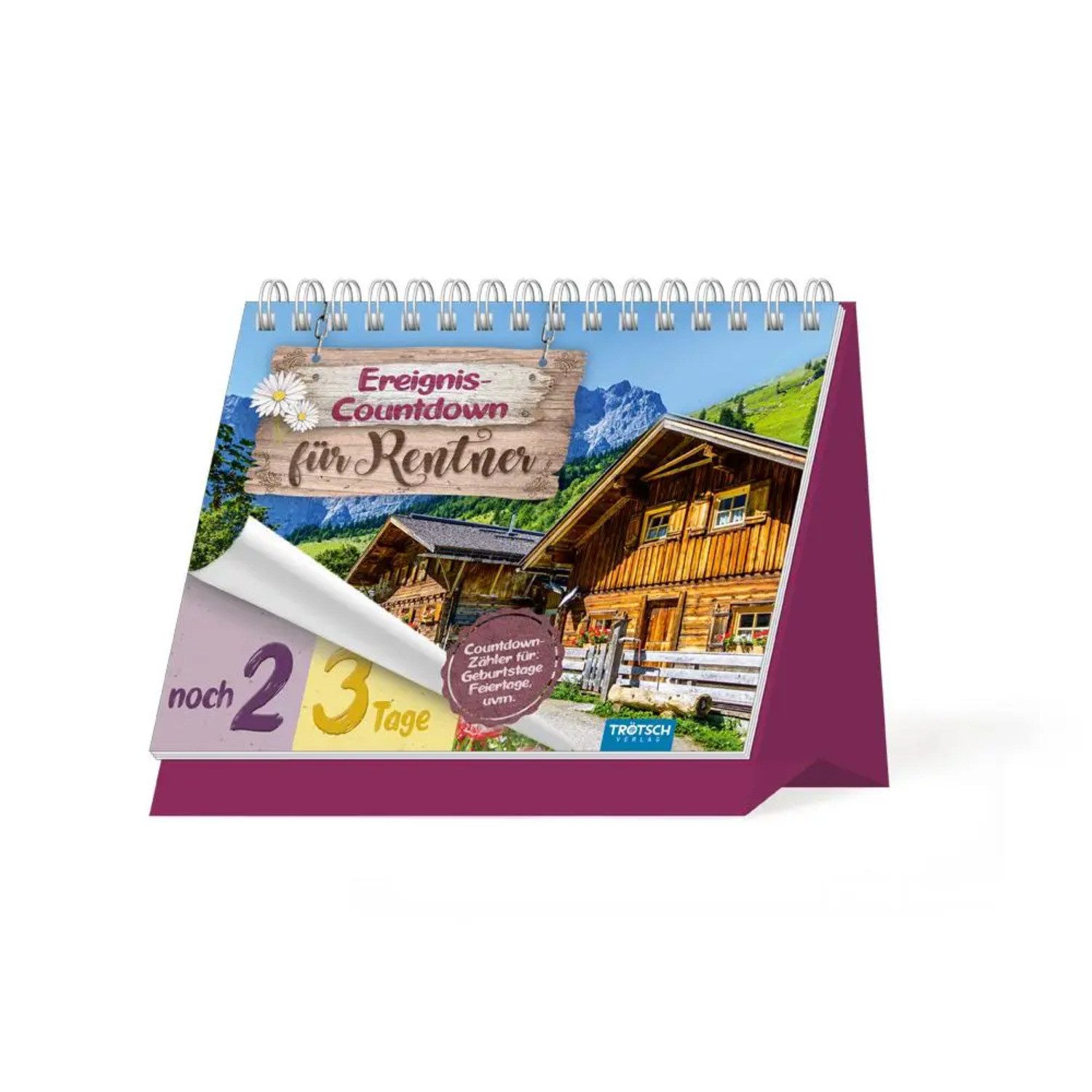 Trötsch Verlag Tischkalender Trötsch Event-Countdown Ereignis-Countdown für Rentner