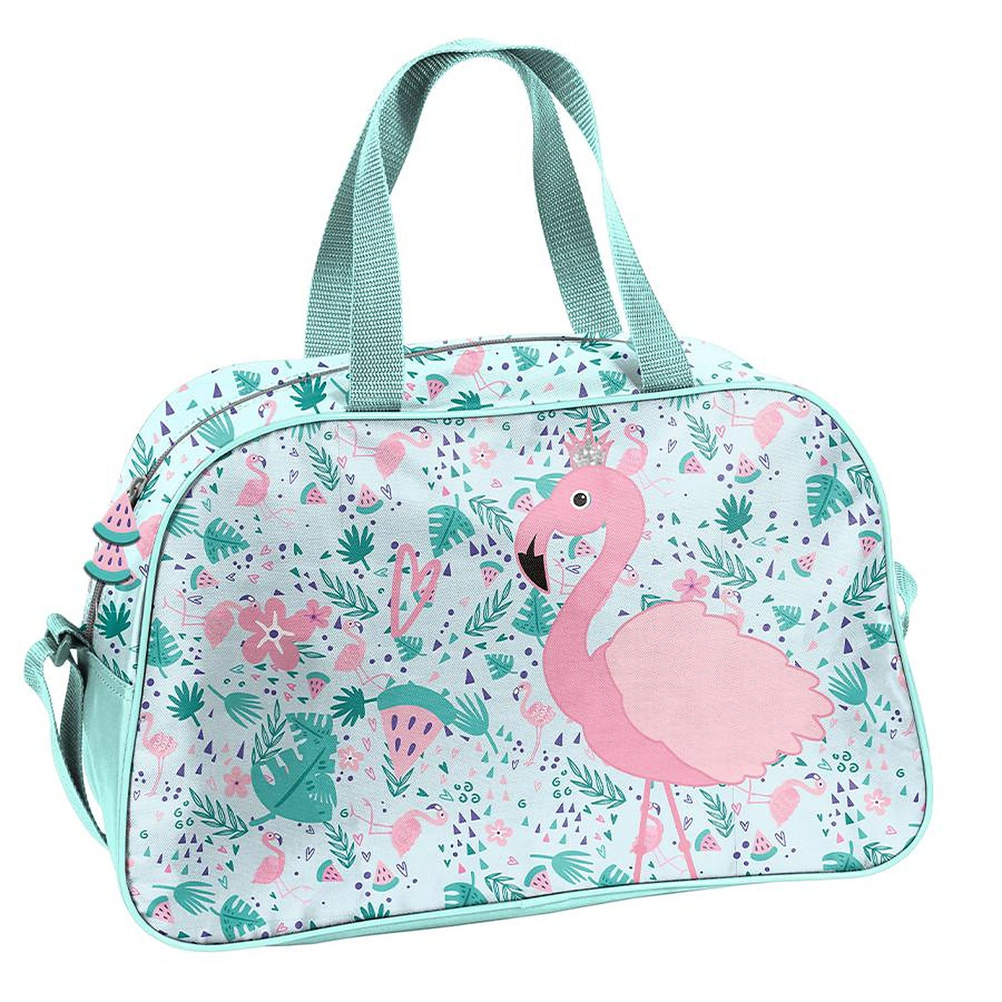 PASO Sporttasche Flamingo Kindersporttasche Trainingstasche (1-tlg., Einzelteil), Schwimmbadtasche leicht Mädchen