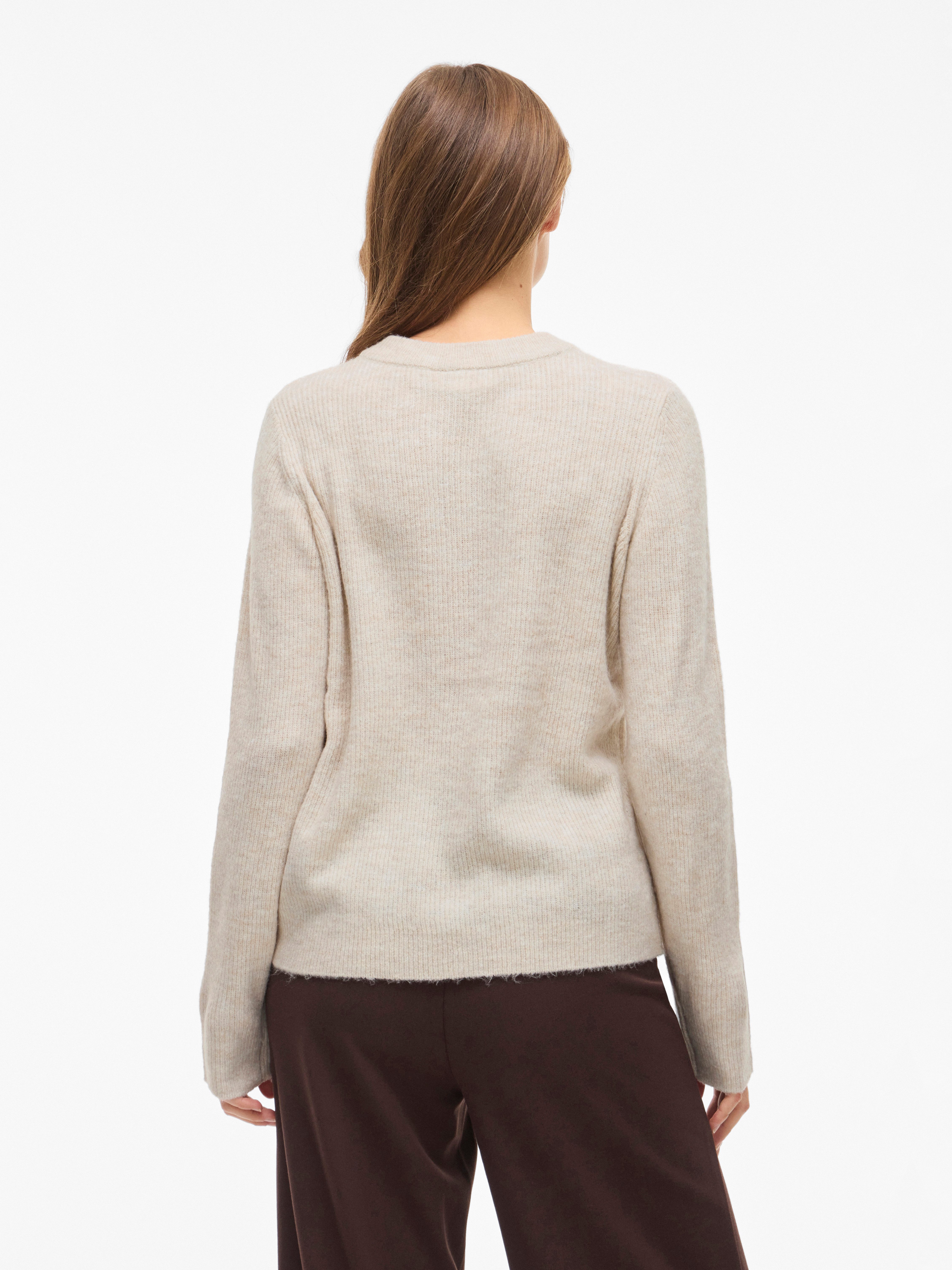 Vila Strickjacke VIVIOLI O-NECK RIB KNIT CARDIGAN-NOOS