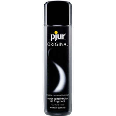 pjur Gleitgel ORIGINAL Silicone Personal Lubricant, - Super Concentrated & No Fragrance, Flasche mit 100ml, Allround-Gleitgel auf Silikonbasis