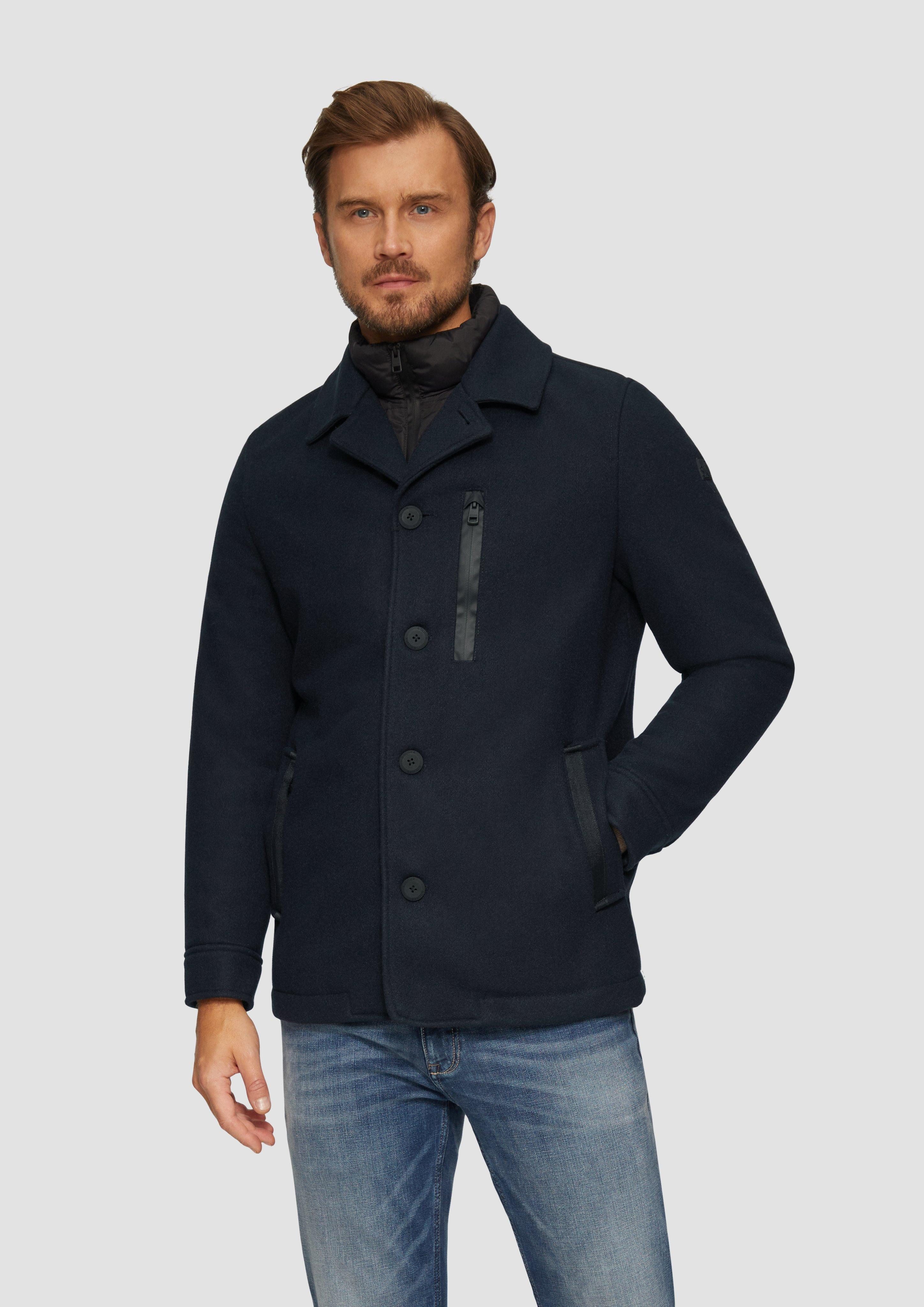 s.Oliver Allwetterjacke Kurzmantel mit gestepptem Innenfutter günstig online kaufen