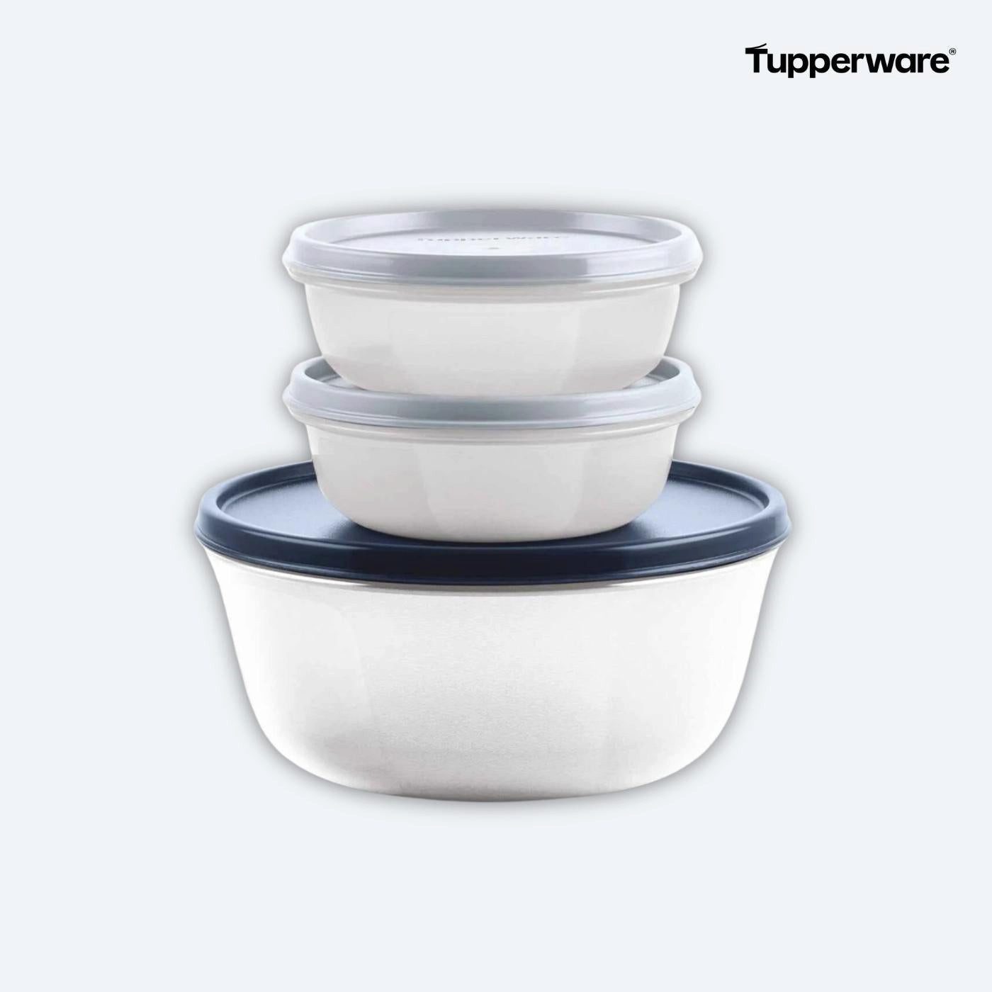 TUPPERWARE Frischhaltedose Frische-Trio Schüsselset (3-teilig)