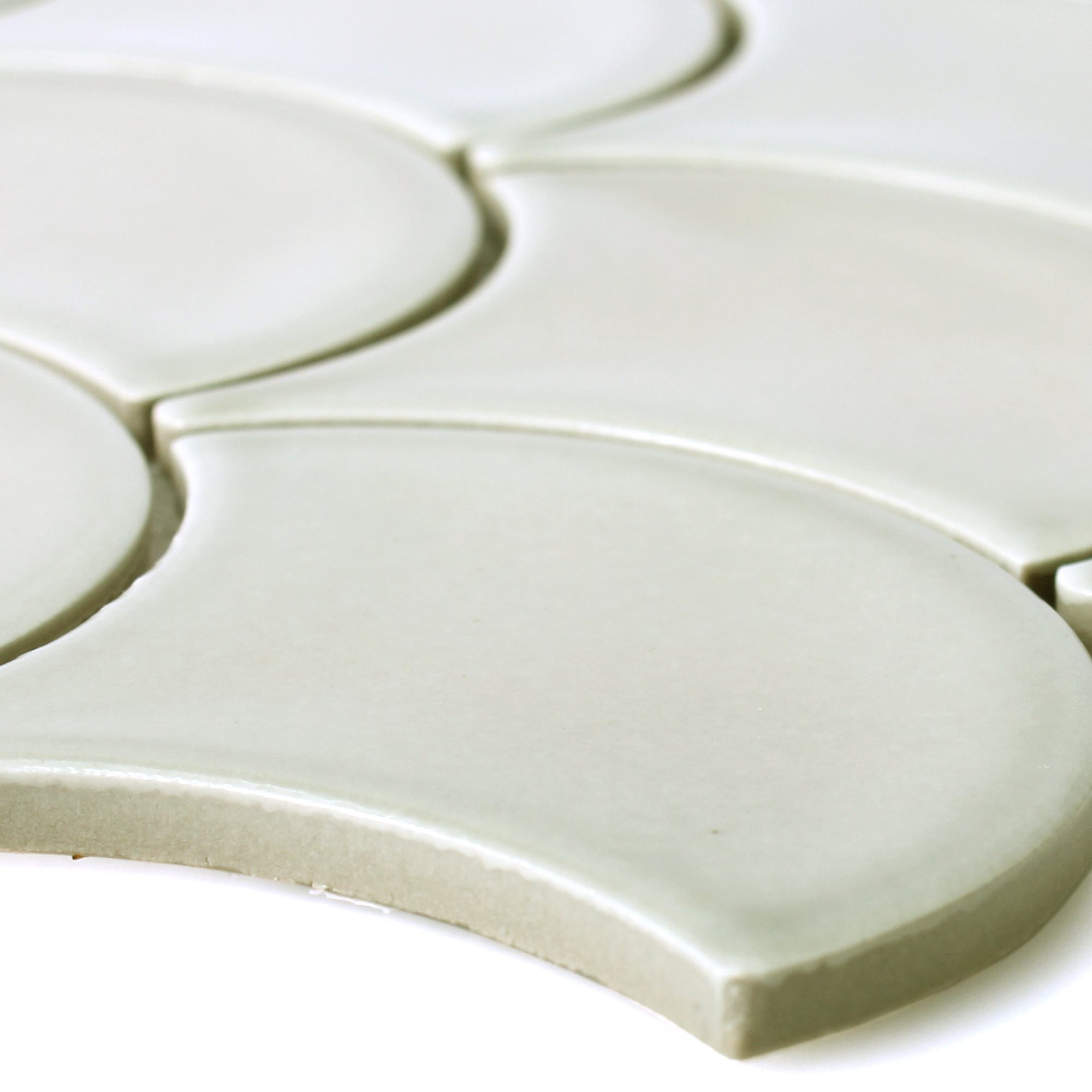 Mosafil Mosaikfliesen Keramik Mosaikfliesen Madison, Keramik 27.300x25.600, grau, Verlegefertig auf ein Netz geklebt - Frostsicher - Wasserfest