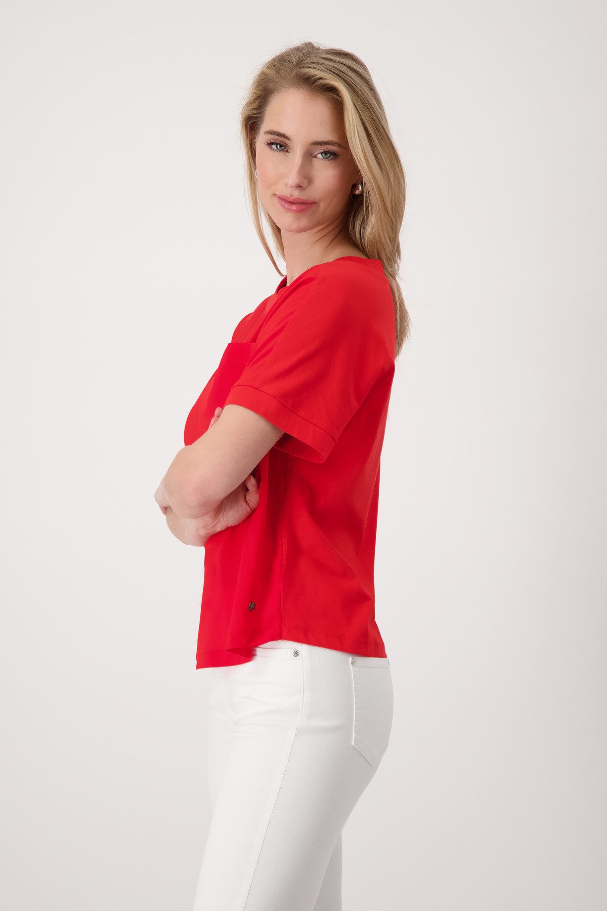 Monari Rundhalsshirt, mit Glitzersteinchen günstig online kaufen