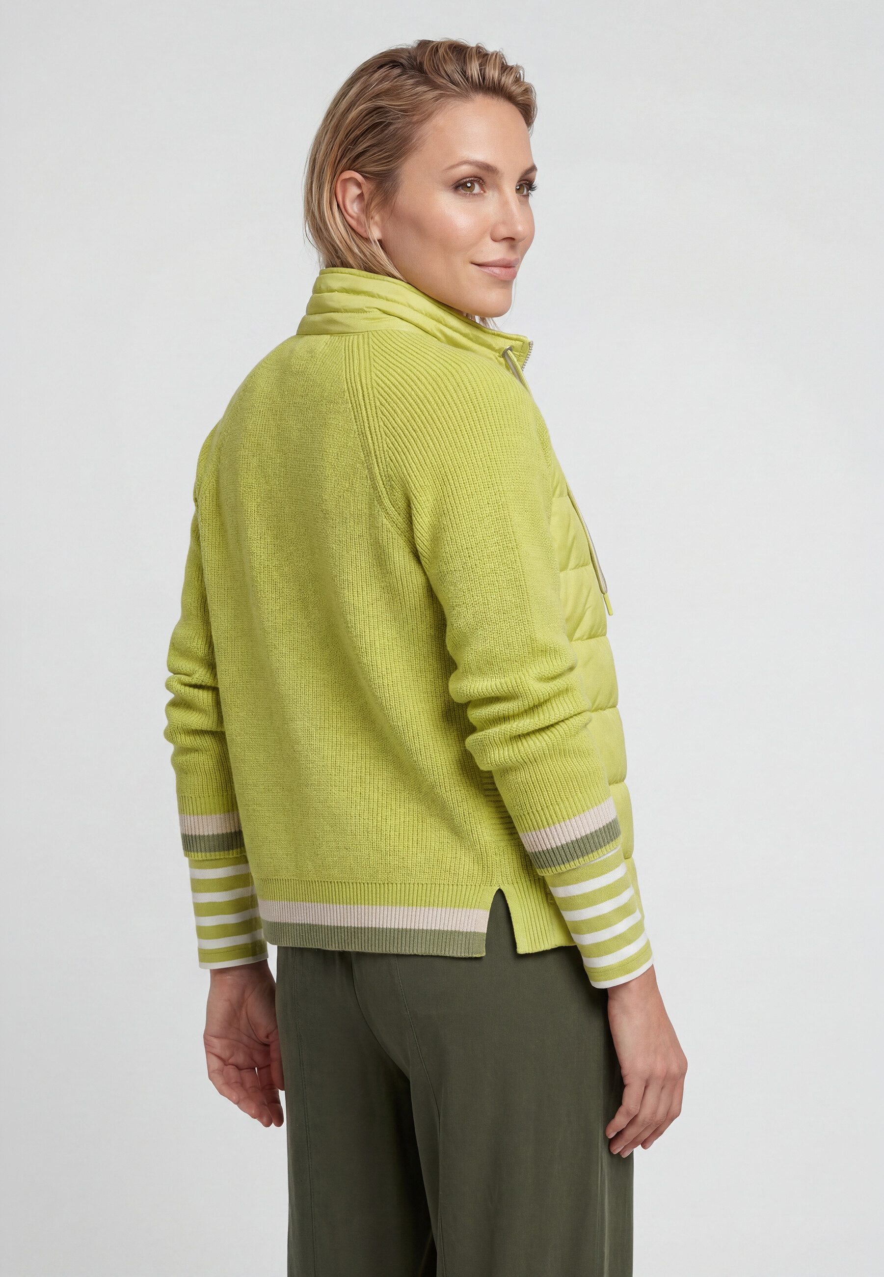 Olsen Cardigan Cardigan mit Raglanärmeln und Stehkragen