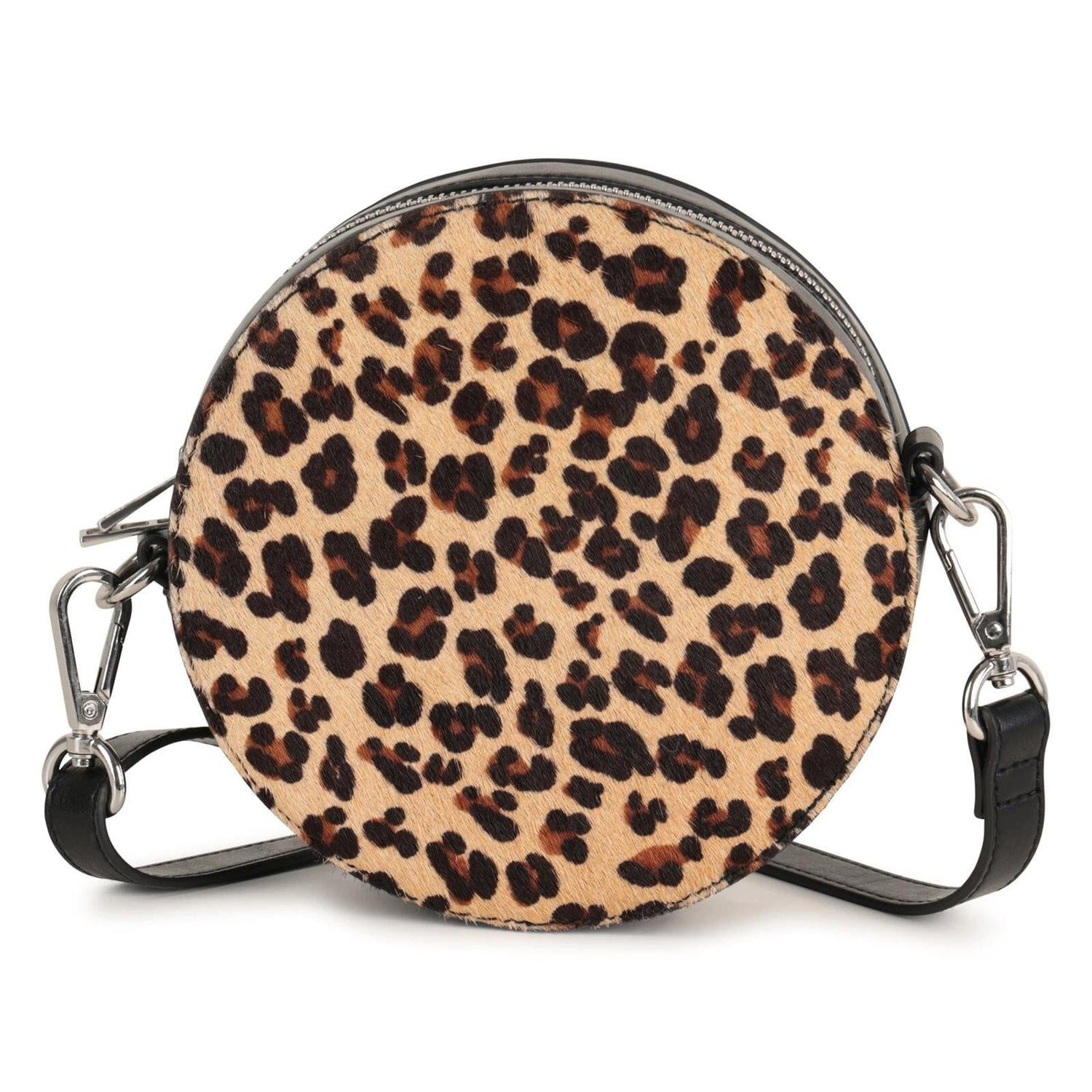 ZADIG & VOLTAIRE Umhängetasche Zadig&Voltaire runde Handtasche aus Rindsleder Leoprint