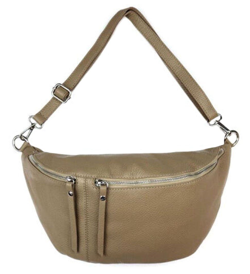 Sa-Lucca Bauchtasche XL Bodybag Bauchtasche Crossbag echt Leder made in Italy, echt Leder, made in Italy