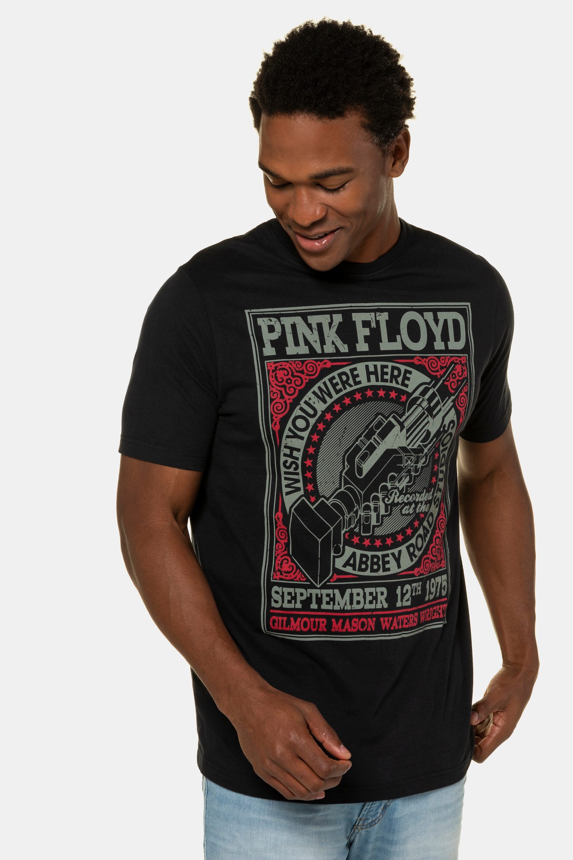JP1880 T-Shirt bis 7XL T-Shirt XL Pink Floyd Motiv Halbarm günstig online kaufen