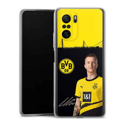 DeinDesign Handyhülle Borussia Dortmund Marco Reus BVB Marco Reus 23/24, Xiaomi Poco F3 Silikon Hülle Bumper Case Handy Schutzhülle