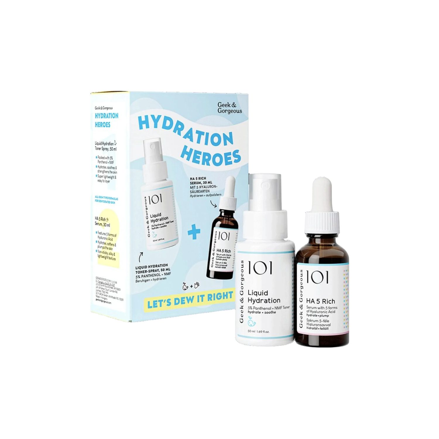 Geek & Gorgeous Gesichtspflege-Set Geek & Gorgeous Hydration Heroes, 2-tlg.
