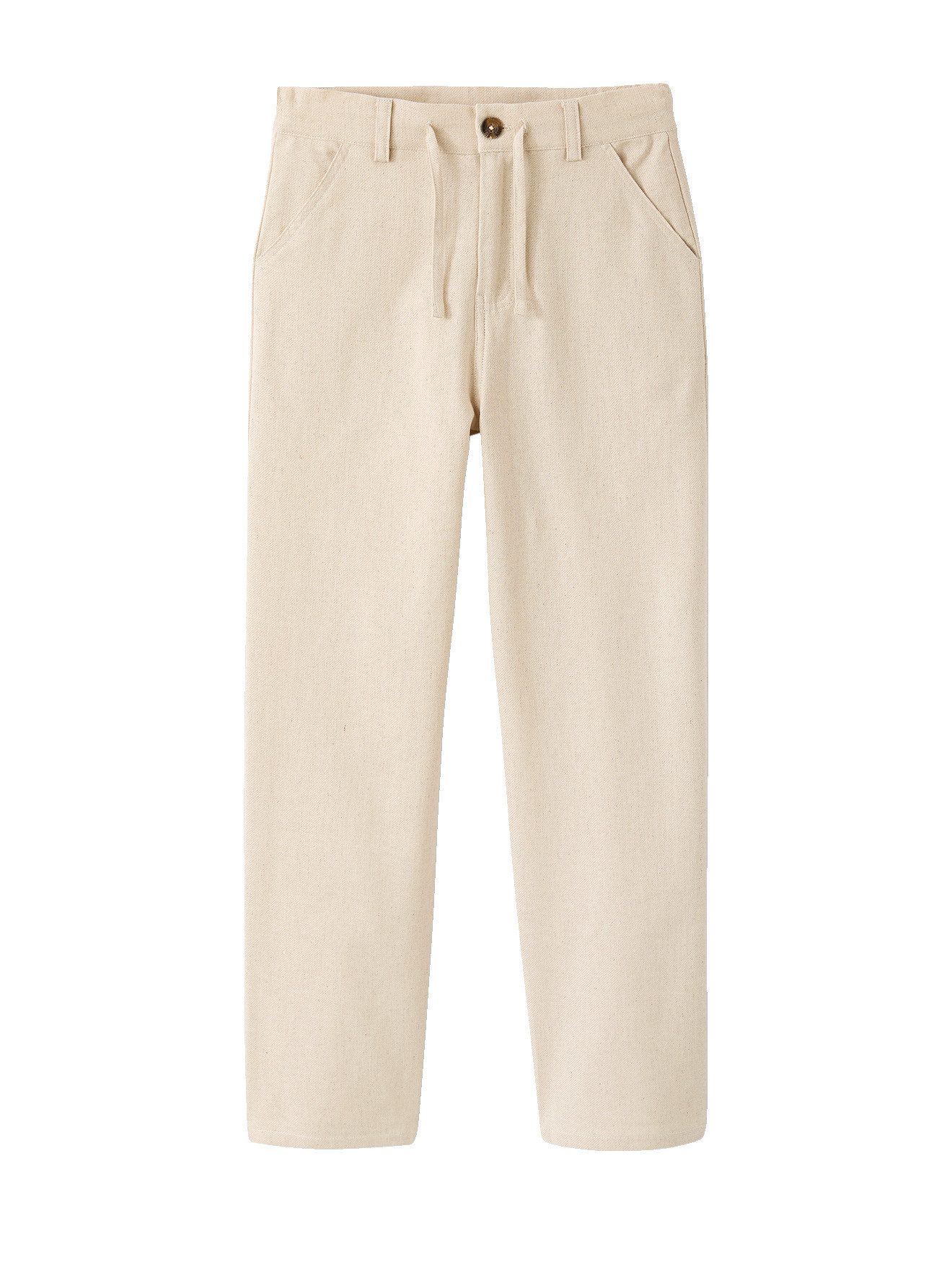 jonen Leinenhose Weite Twill-Hose Baumwoll-Leinen-Mix für Jungen Bundweite verstellbar