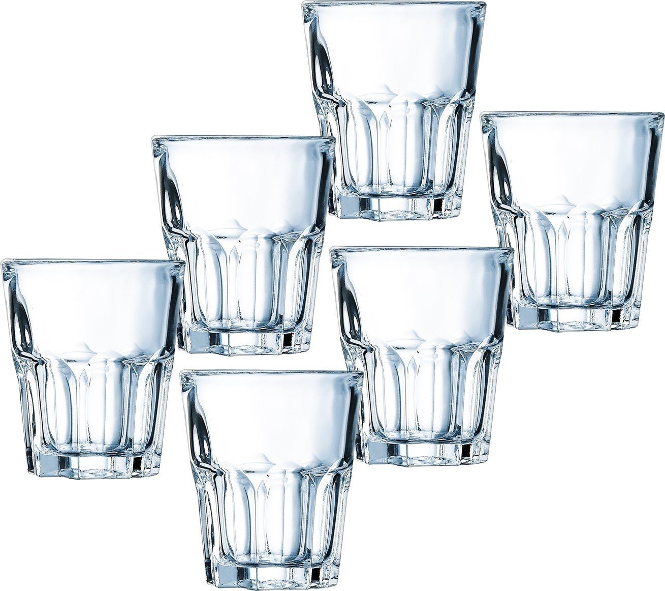 Emilja Whiskyglas Granity Glas 16cl - 6 Stück Wasserglas