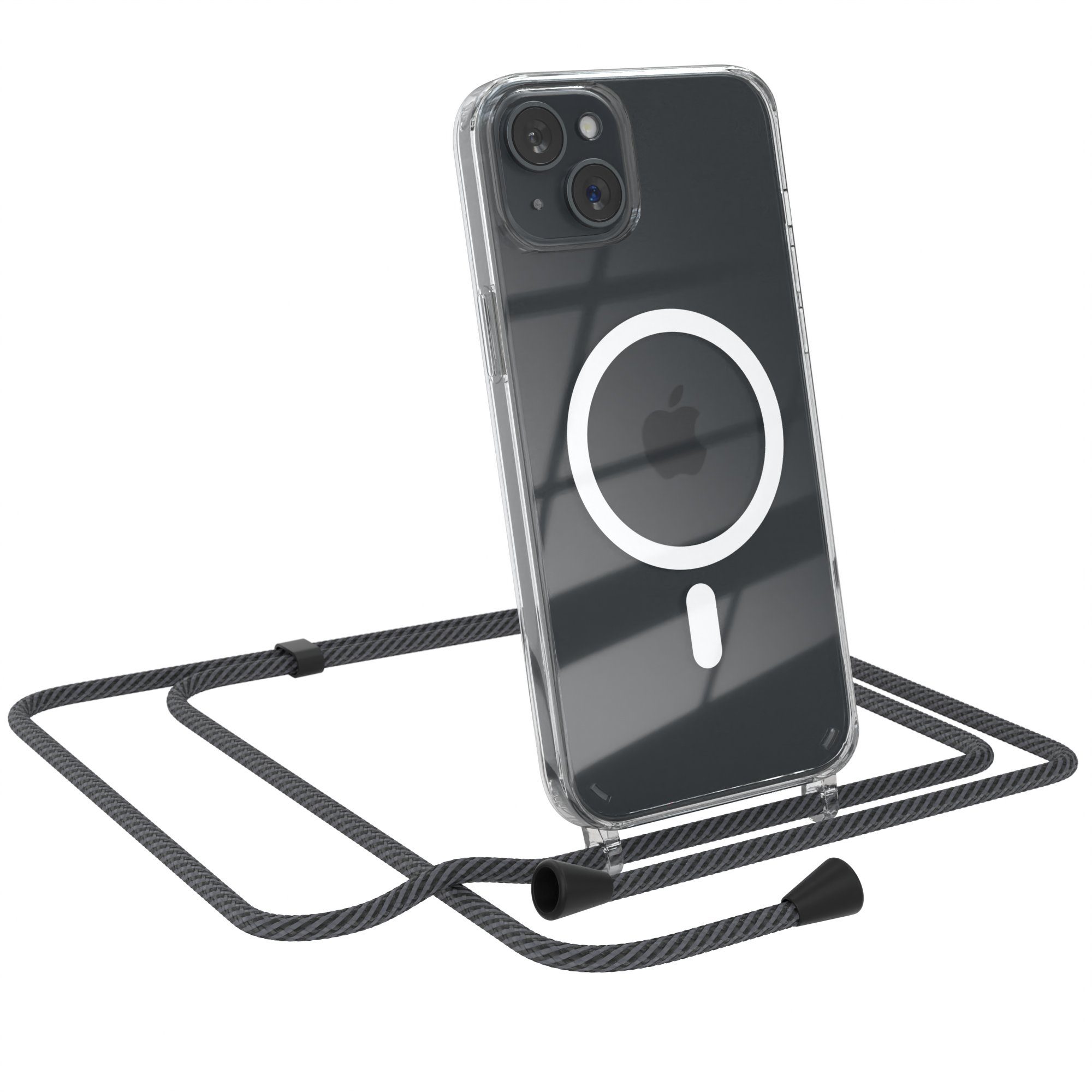 Anthrazit / Clips Schwarz