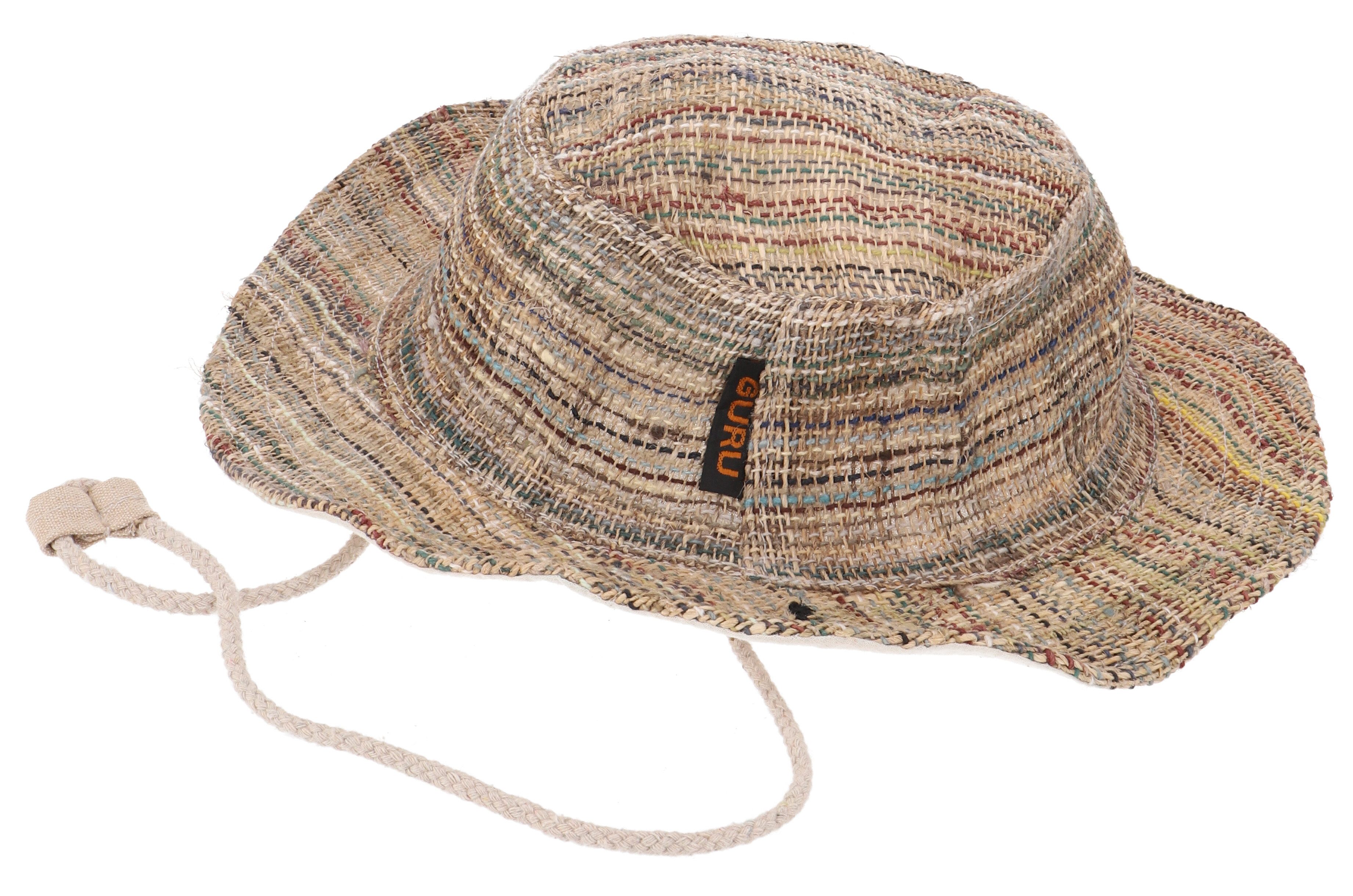 Guru-Shop Strickmütze Hanf Sommerhut, natürlicher Sonnenhut - Modell 12