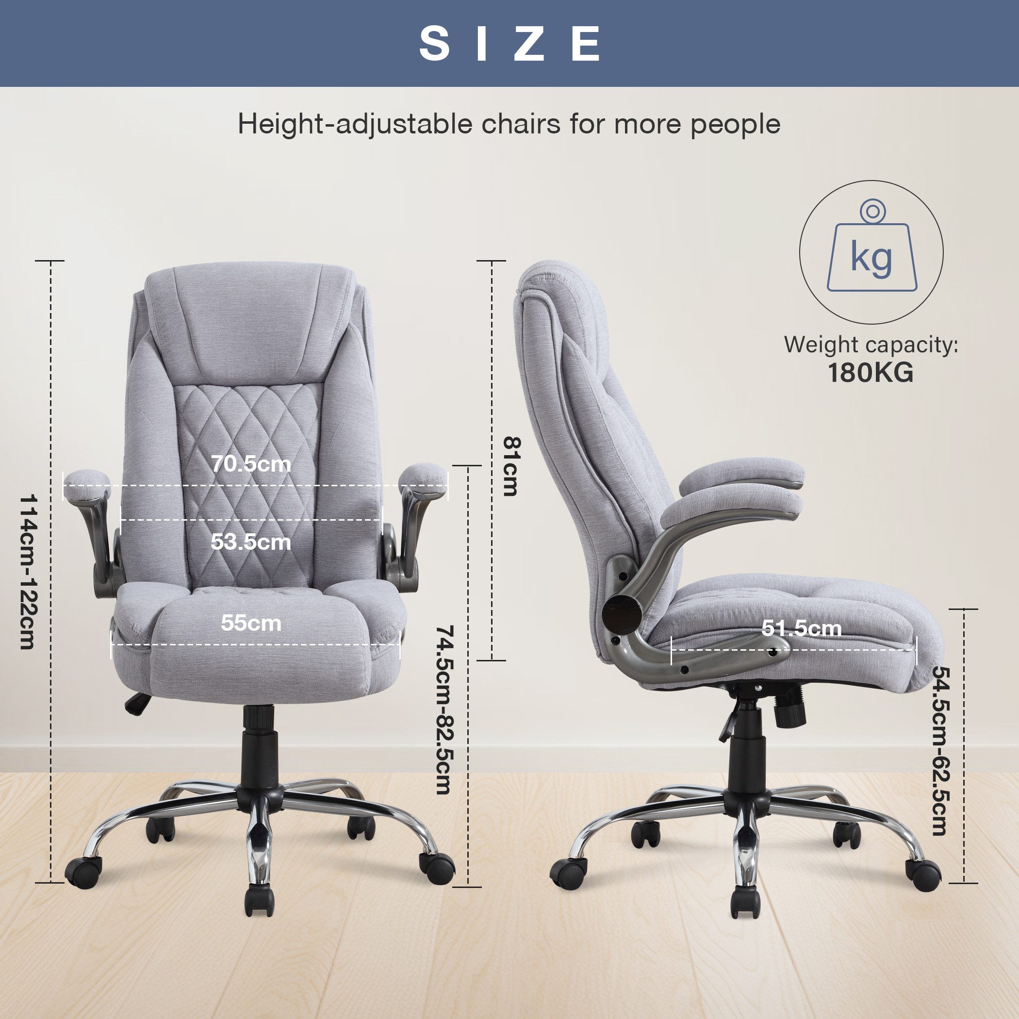 FANTASYLAB Bürostuhl Drehsessel, Chefsessel mit hoher Rückenlehne und extra günstig online kaufen