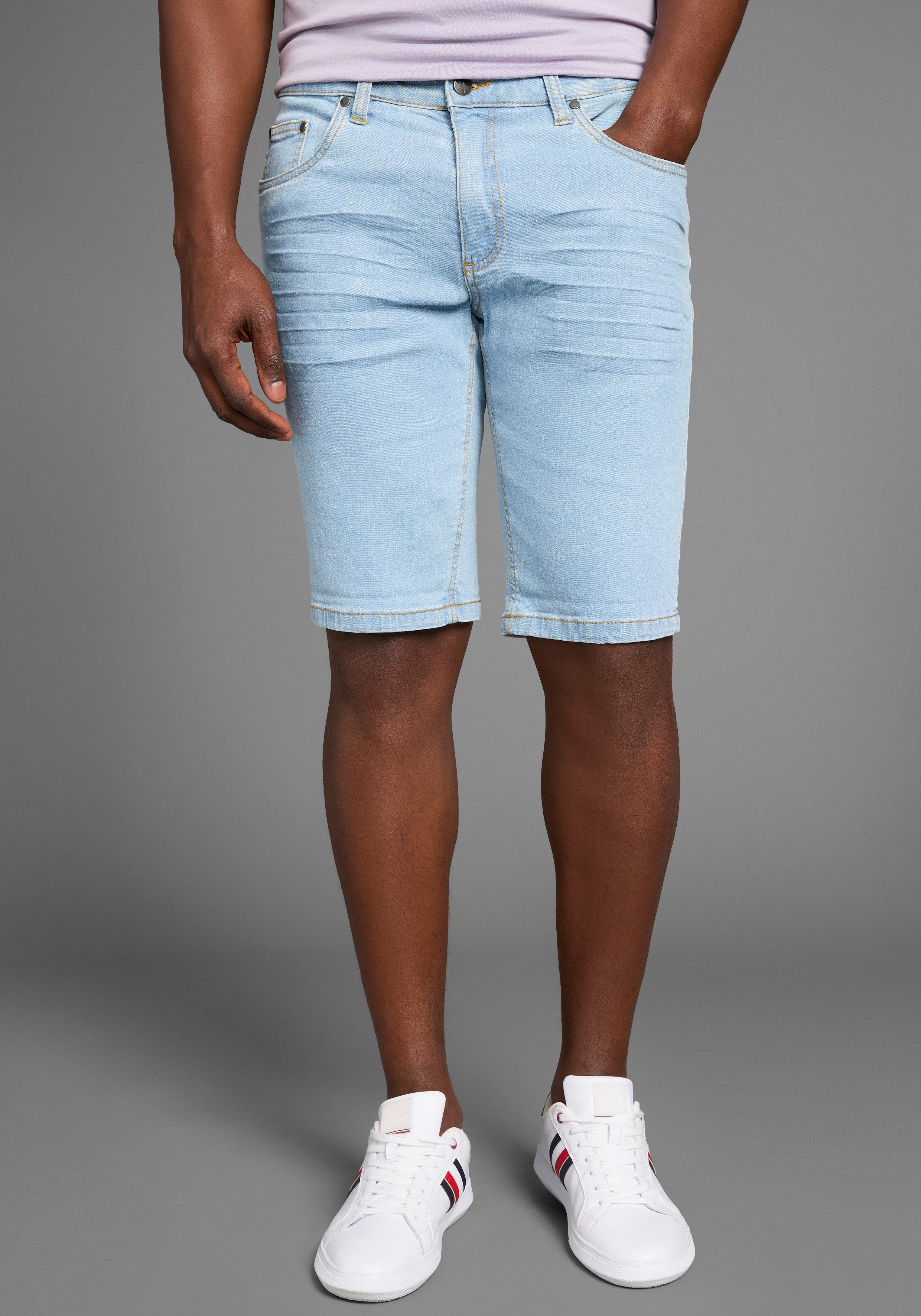 Arizona Jeansshorts gerader Schnitt, niedrige Leibhöhe