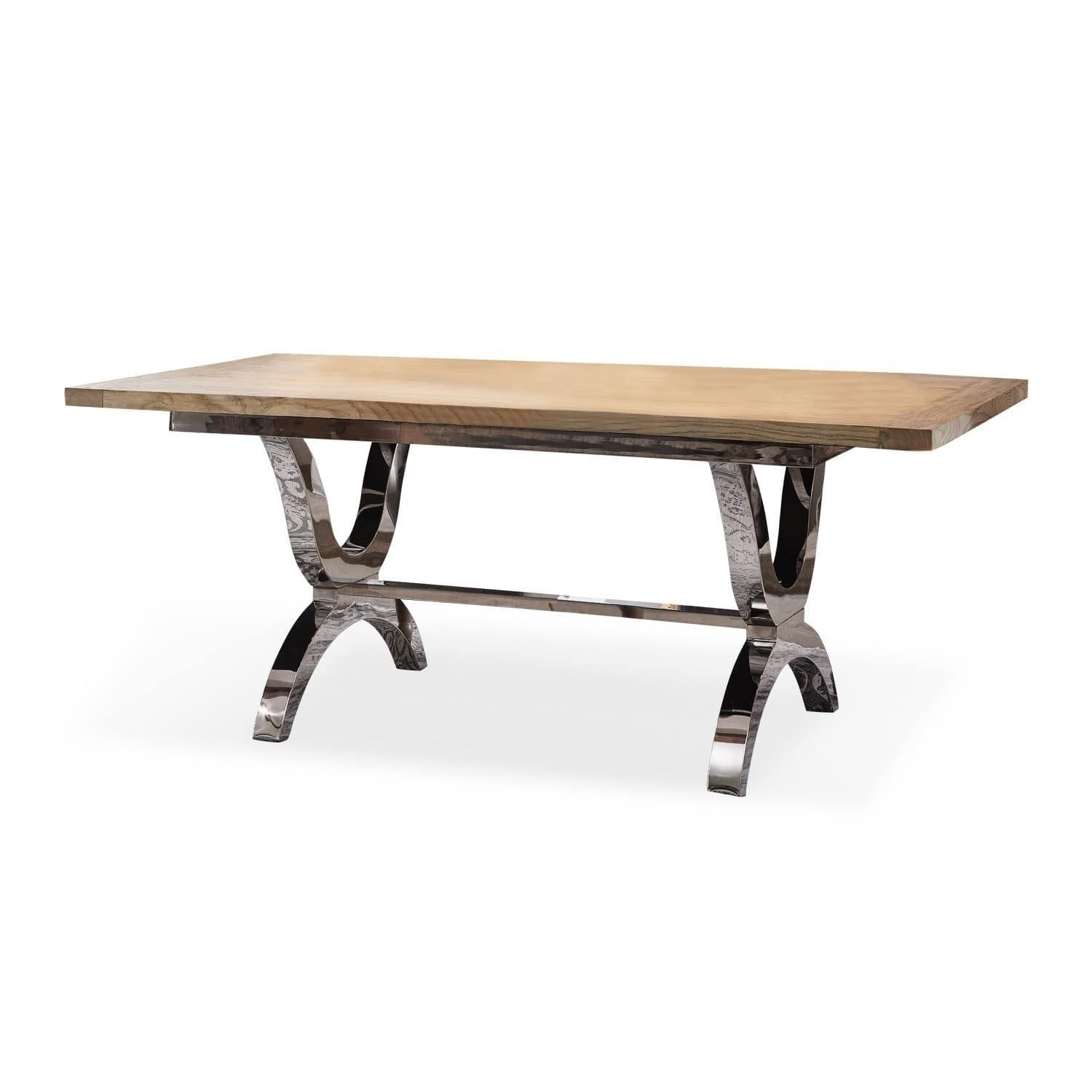 Mirabeau Esstisch Tisch Grover silber/braun