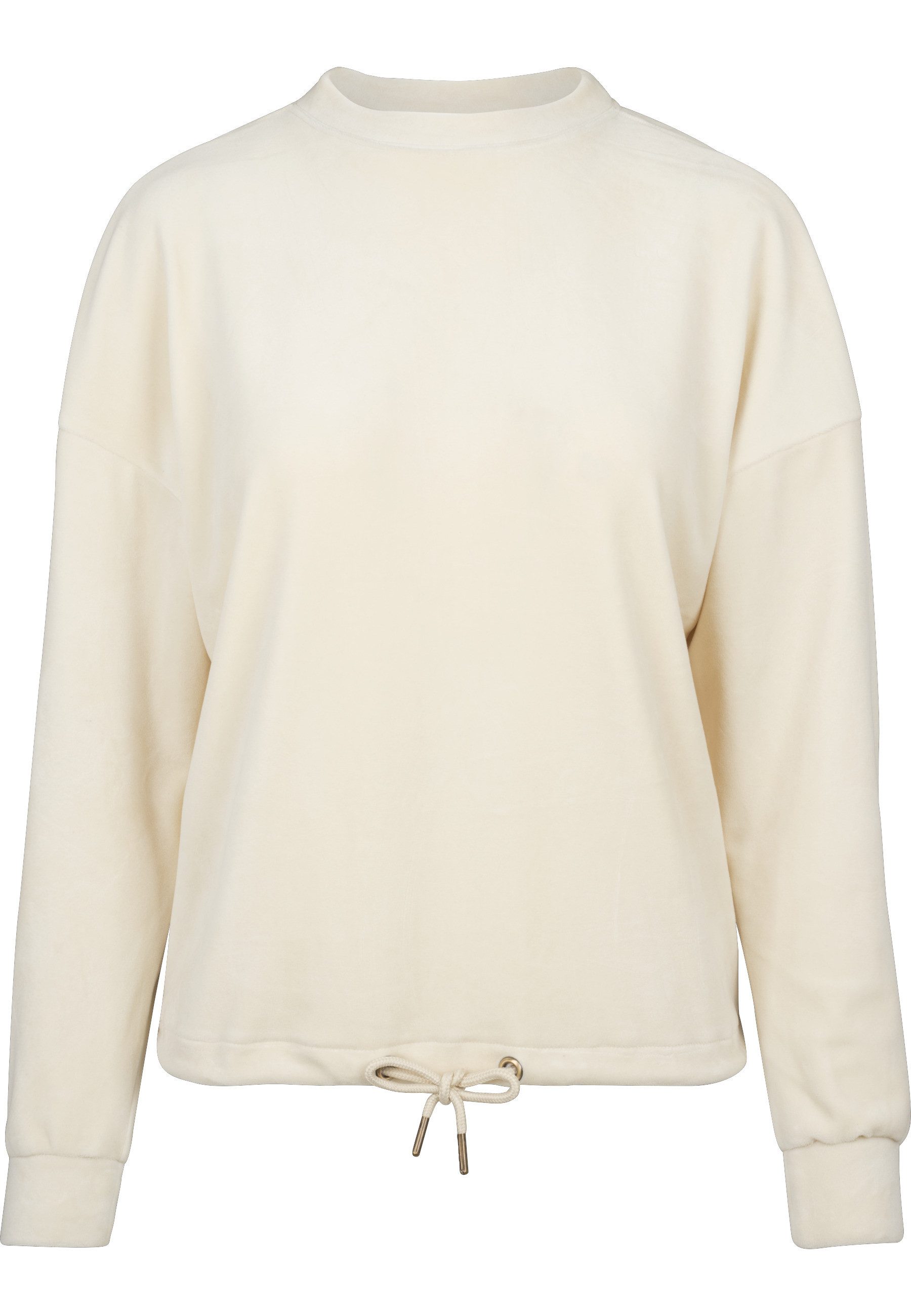 Sweatshirt Urban Classics Damen Ladies Oversized Velvet Crew