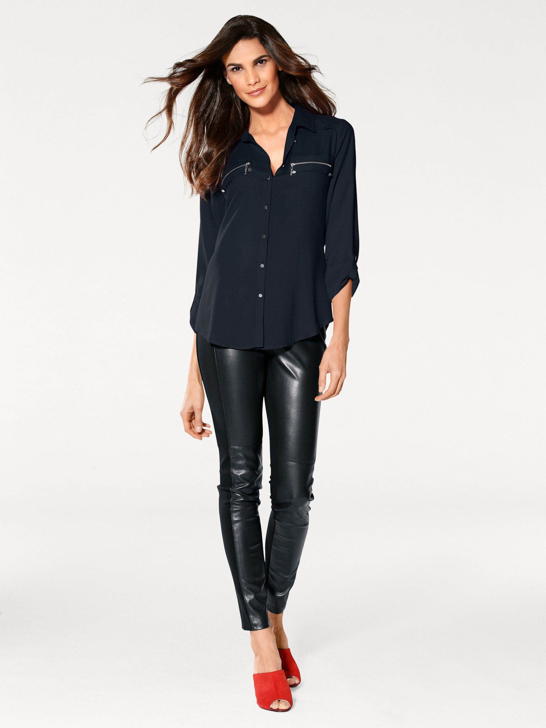 heine Klassische Bluse Langarm-Bluse .