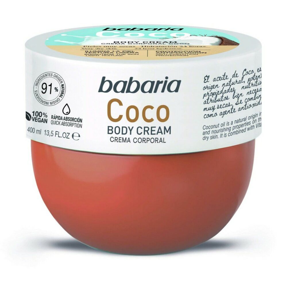babaria Körperpflegemittel Kokosnuss Körpercreme 400ml