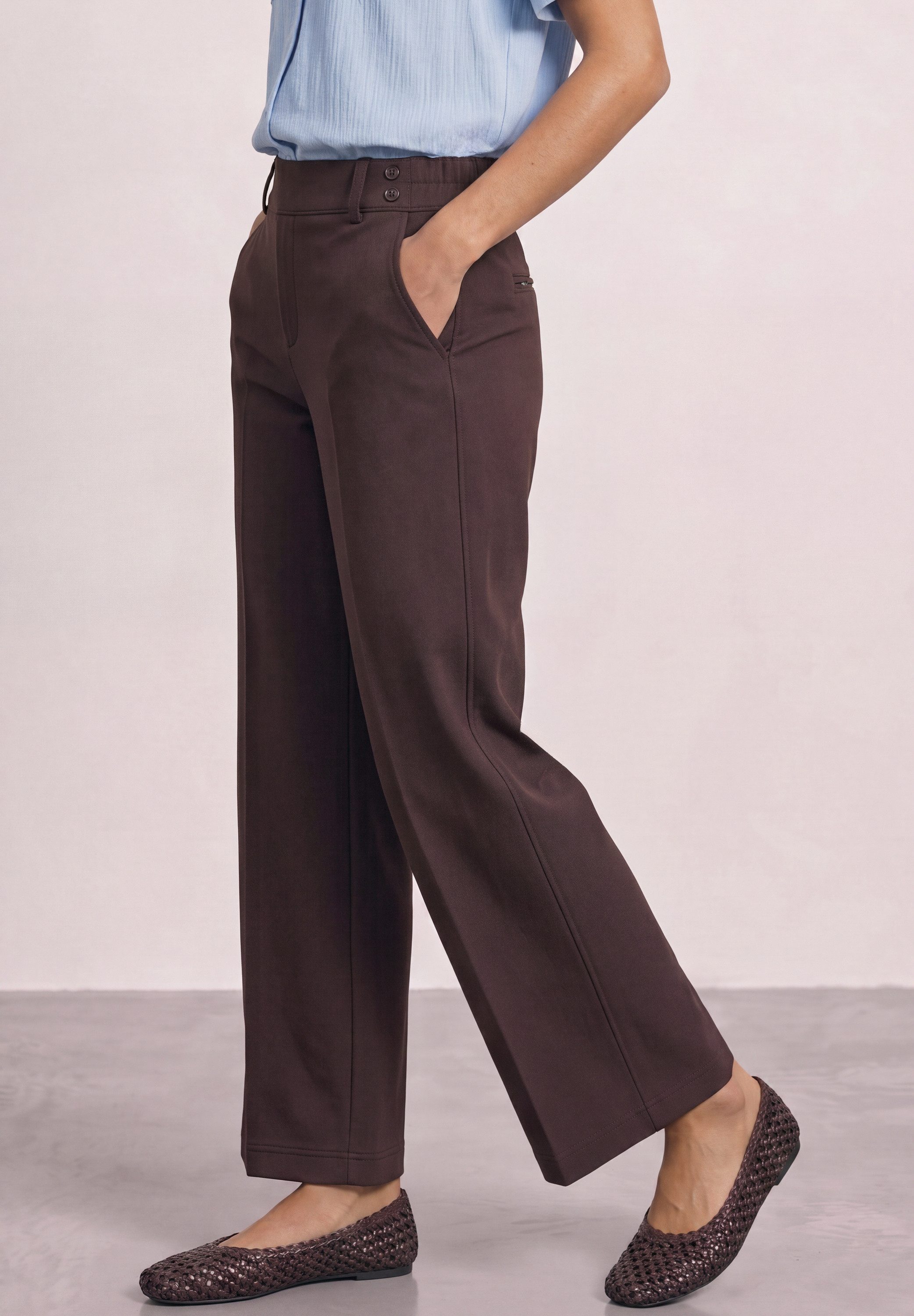 STREET ONE Stoffhose mit Wide Legs