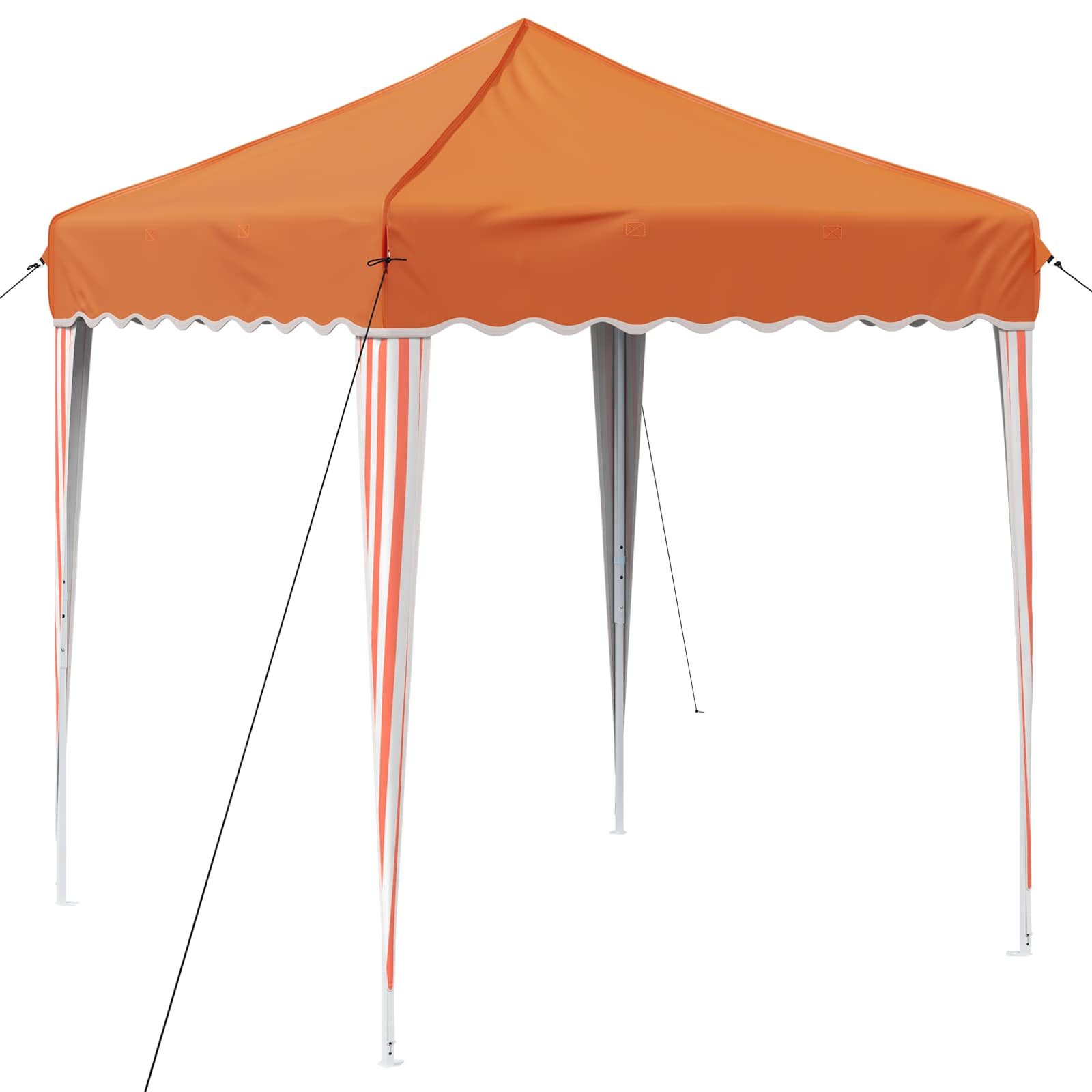 vidaXL Partyzelt Pop-up Partyzelt Orange 195 x 195 x 245 cm Oxford-Stoff