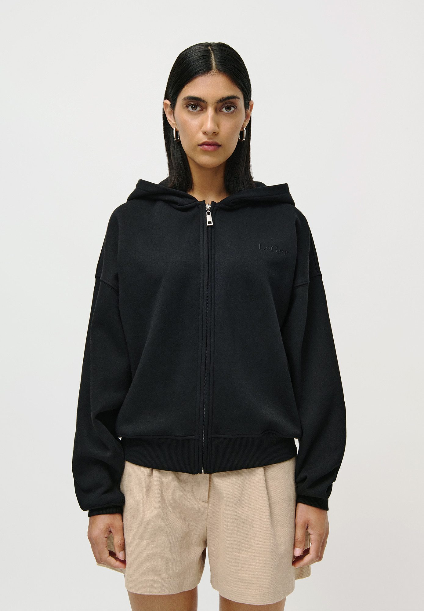 LeGer Kapuzensweatjacke Fenna, LeGer by Lena Gercke Mit hochwertiger Logost günstig online kaufen