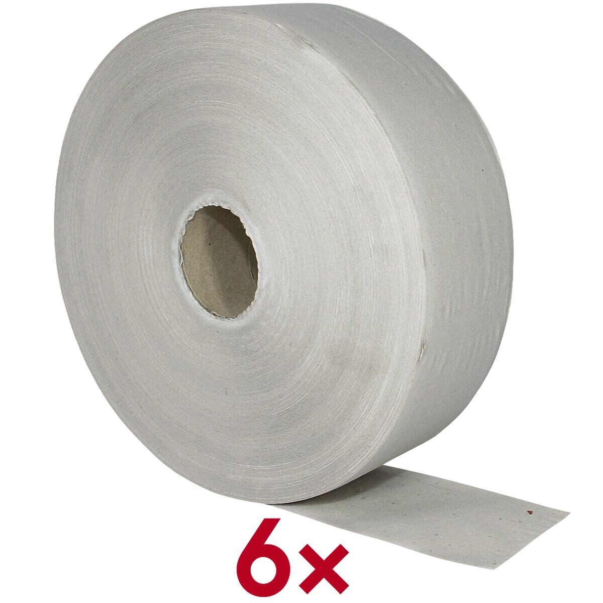 WIPEX Toilettenpapier Basic (6-St), Großrolle, 1-lagig, naturweiß, 585 m/Rolle