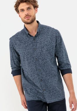 camel active Langarmhemd mit Allover-Print Button-Down