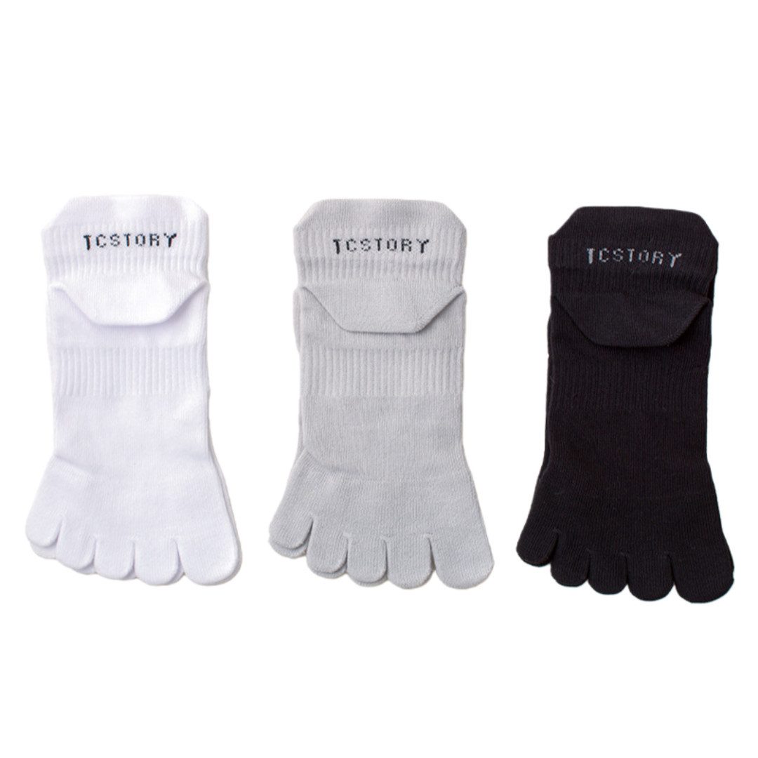 FOUORTUNATE-BEE Zehensocken Herren Fünf-Finger Socken, 3 Paar, Sport, Atmun günstig online kaufen