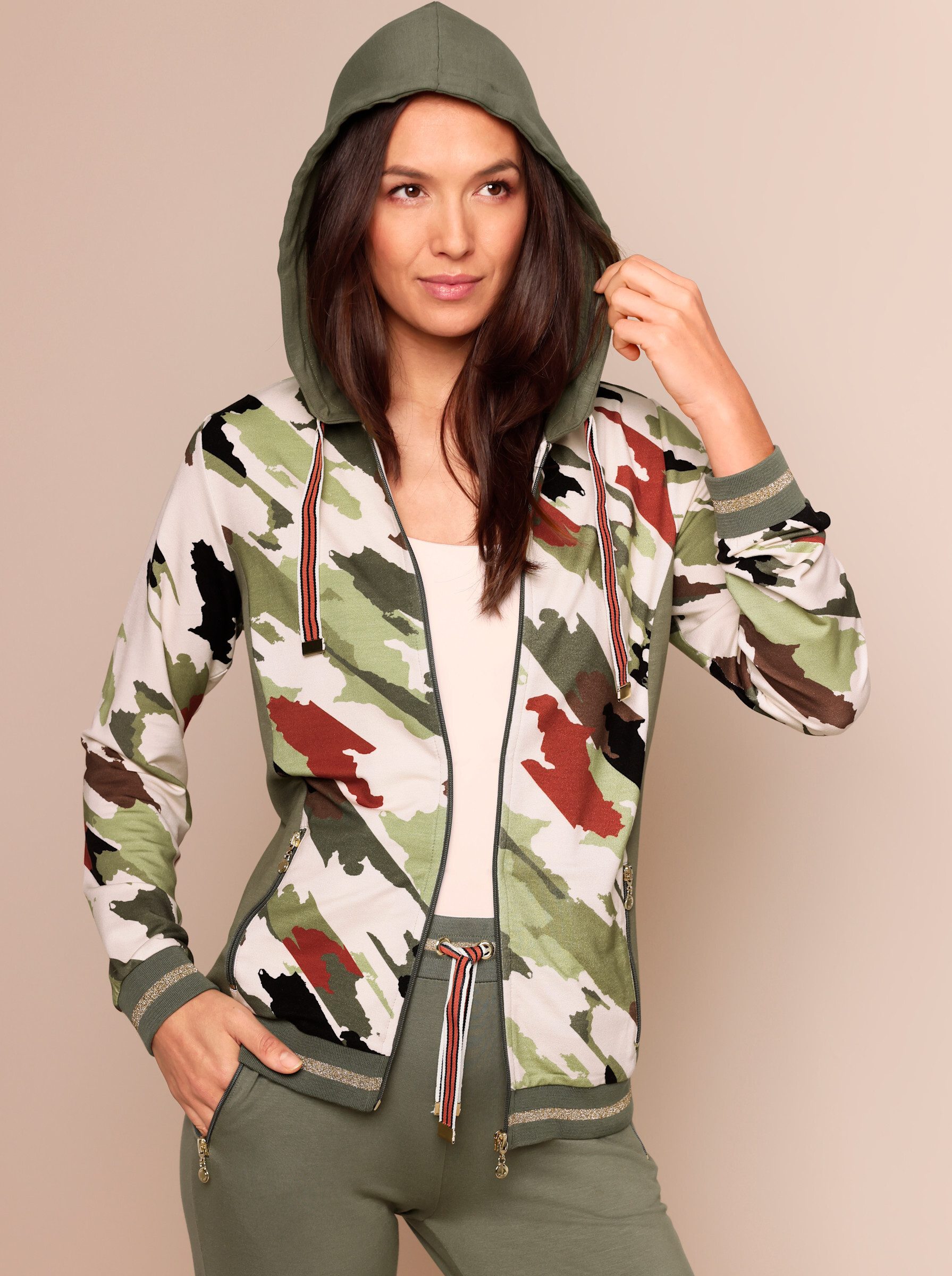 creation L Trainingsjacke Modal-Viskose-Jacke Langarm günstig online kaufen