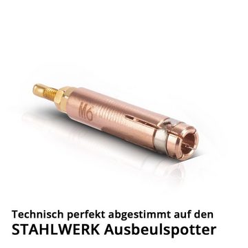 STAHLWERK Elektrowerkzeug-Set Punktschweißelektrode mit M6 Gewinde, 1-tlg., Smart Repair, Zubehör für Ausbeulspotter / Dellenlifter