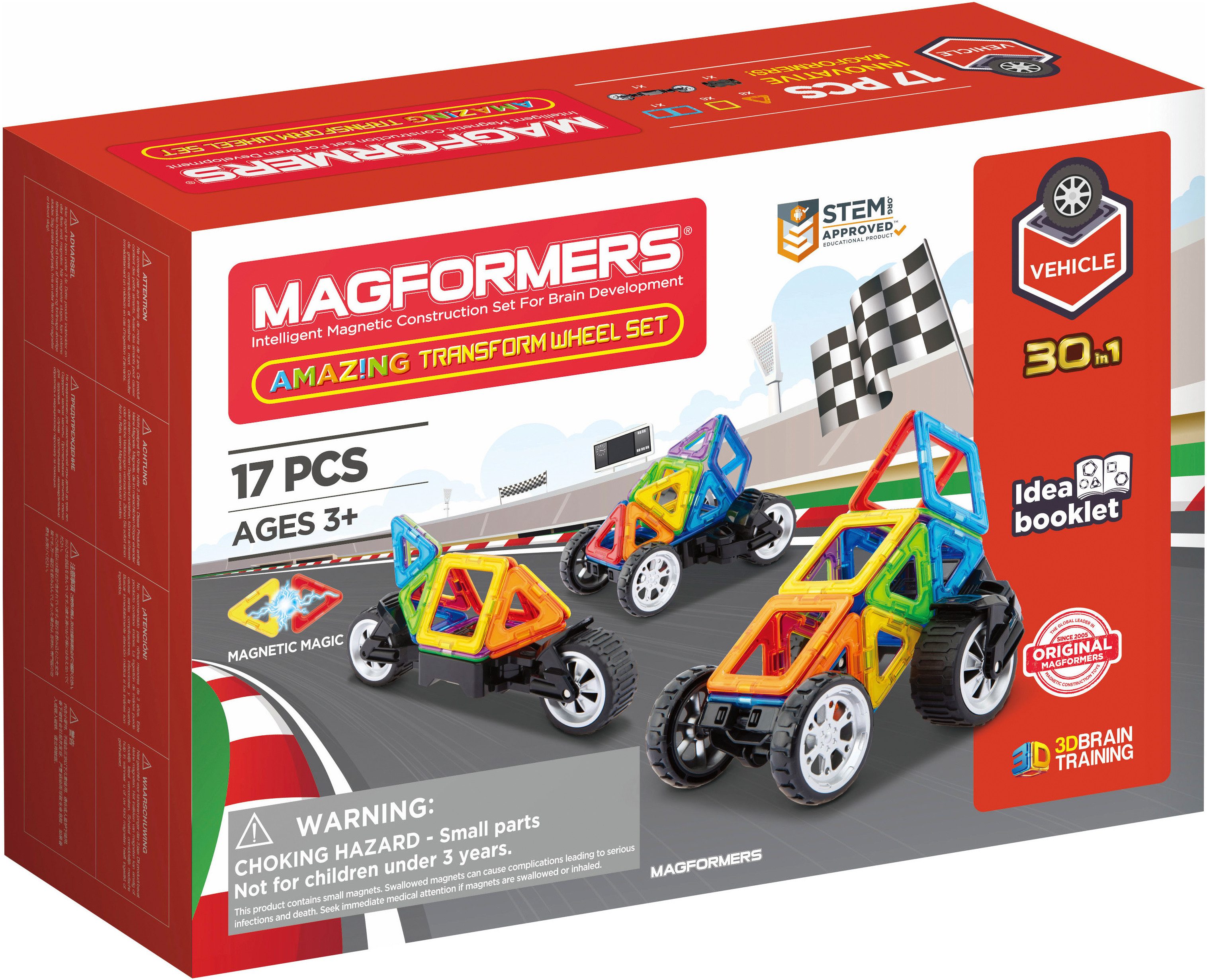 MAGFORMERS Magformers Vehicle Transform Wheel Magnetspielbausteine, (17 St)