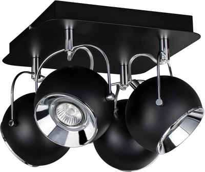 SPOT Light Deckenleuchte BALL, LED wechselbar, Warmweiß, Inklusive LED-Leuchtmittel, Schwenkbare und flexible Spots, Made in EU
