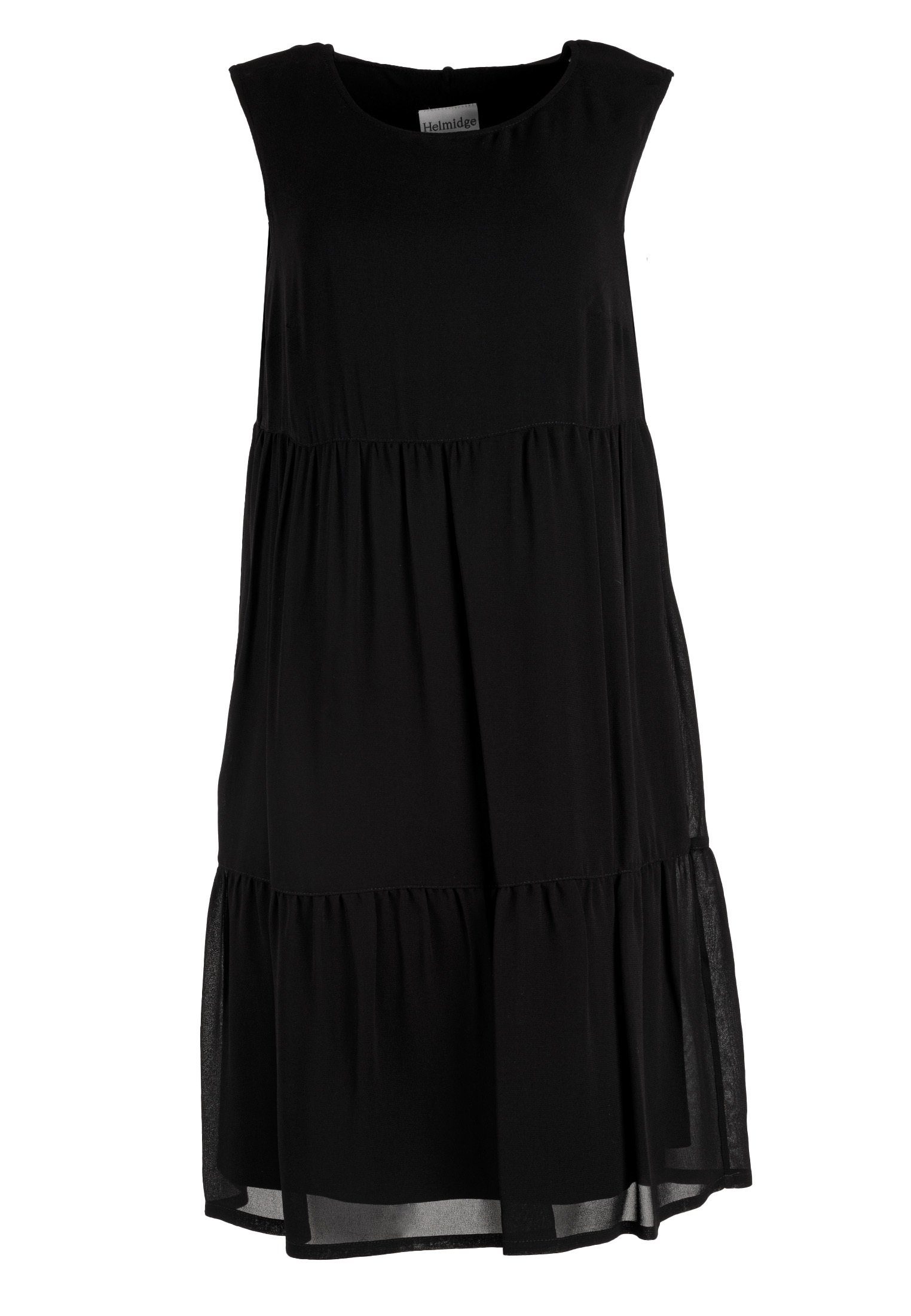 HELMIDGE A-Linien-Kleid schwarz Midikleid