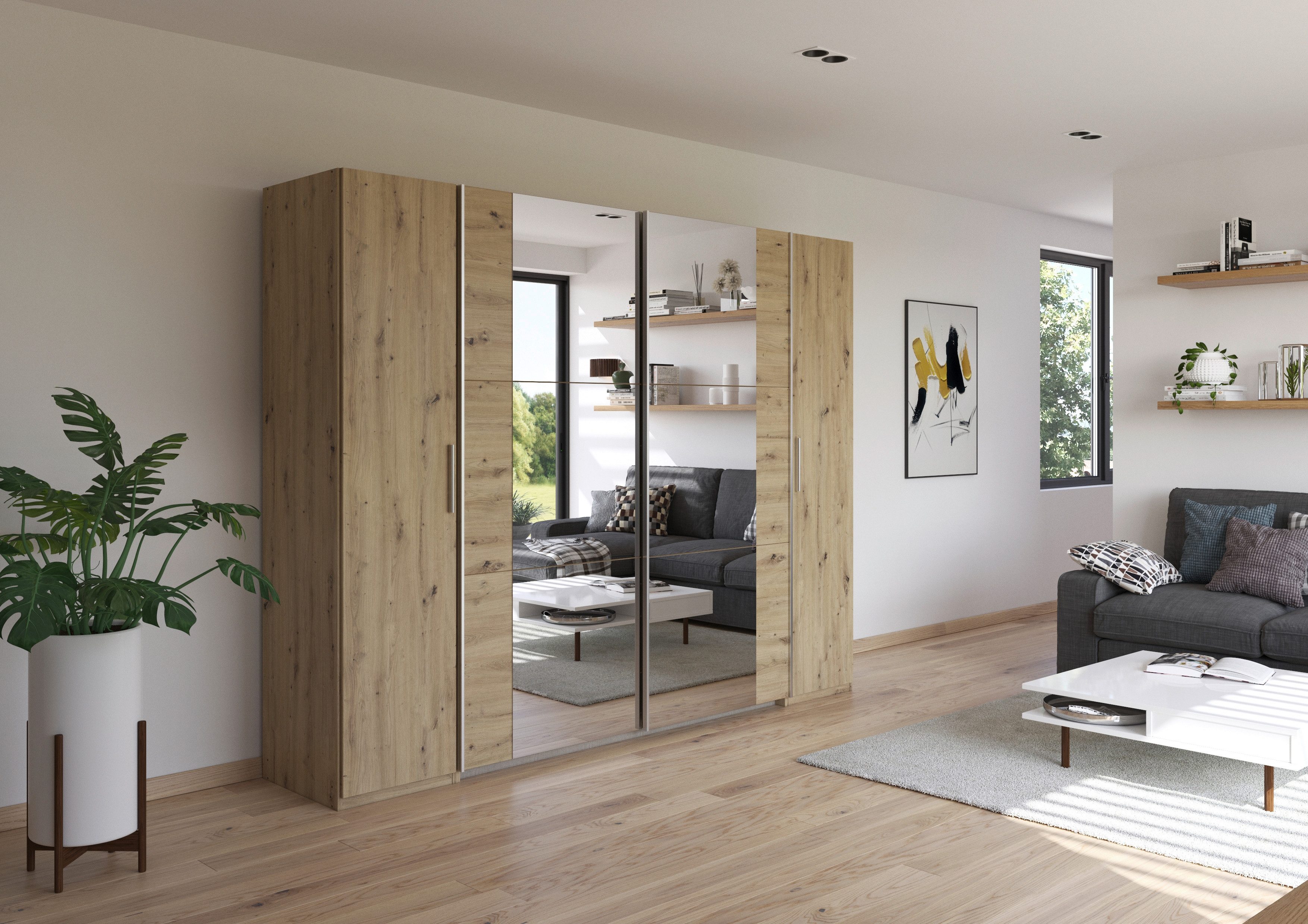 rauch Schwebetürenschrank Kleiderschrank Schrank Breiten 131/175/218/261 cm günstig online kaufen