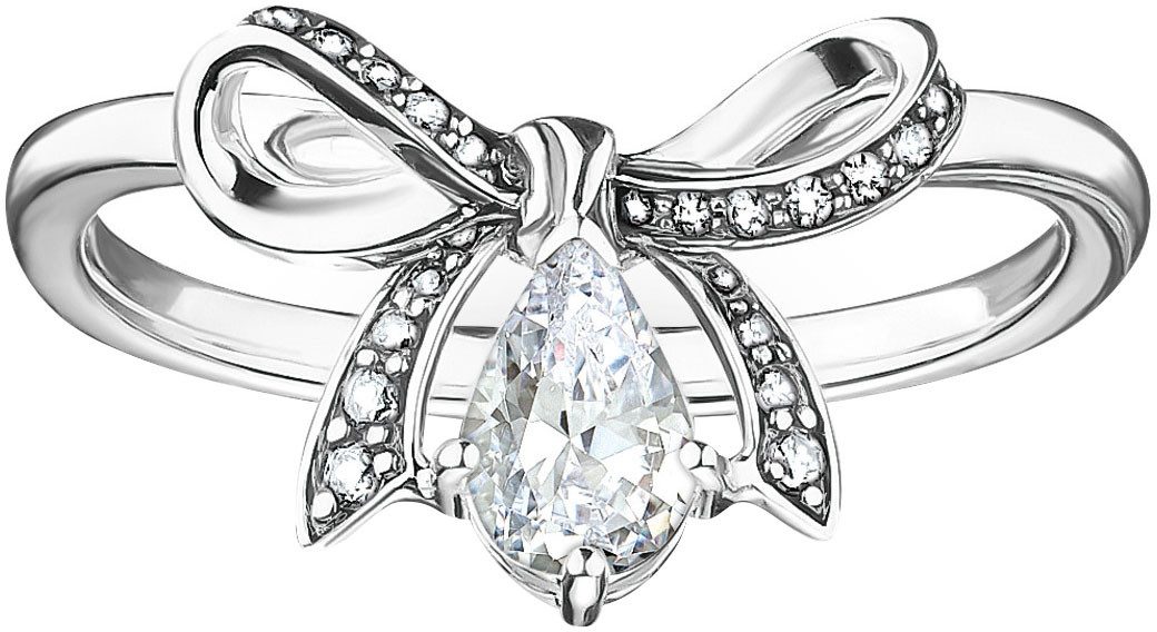 THOMAS SABO Fingerring Schleife, mit Zirkonia (synth)