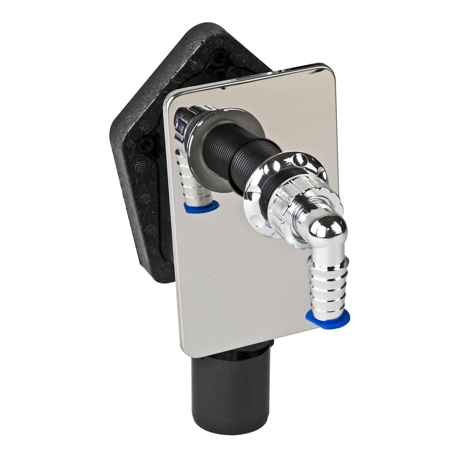 Haas Otto Siphon Haas 2028 PE-Unterputzgerätesiphon mit Schallschutzplatte DN40/50