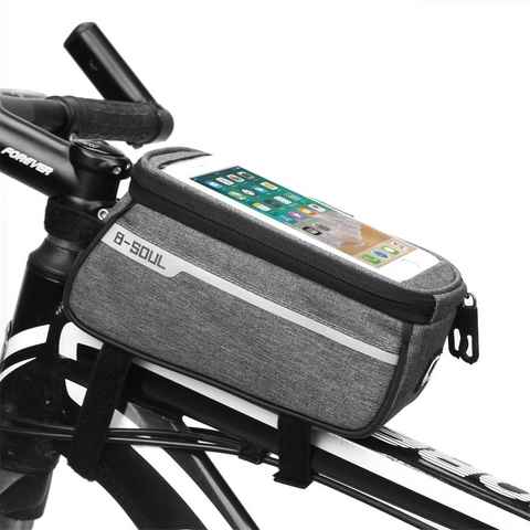 KIKAKO Lenkertasche Wasserdicht Handytasche Fahrrad Rahmentasche Fahrrad mit Touchscreen