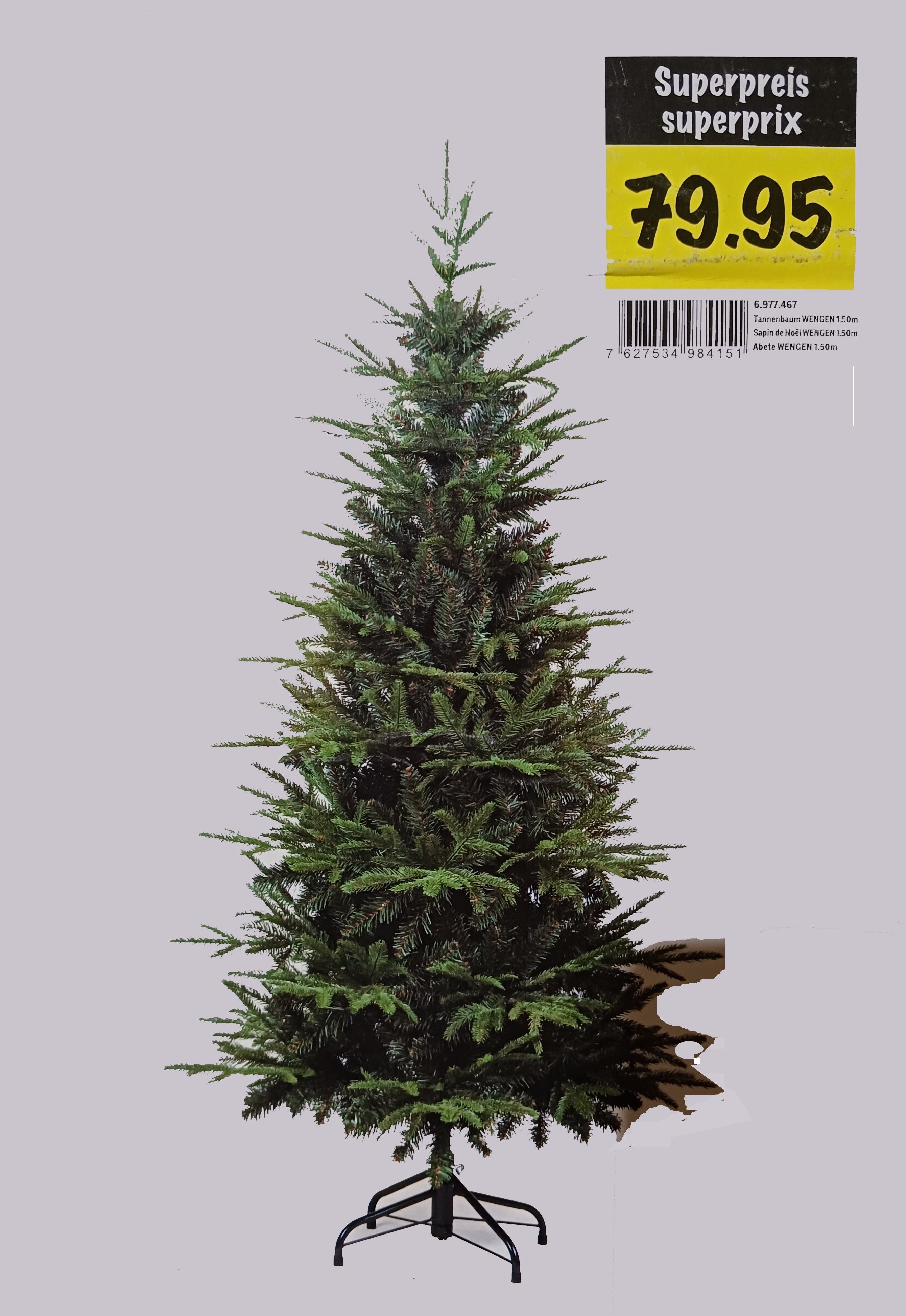 [Kann garantiert werden] markenlose Künstlicher Weihnachtsbaum künstlicher Wengen Tannenbaum Weihnachtsbaum Christbaum cm 150