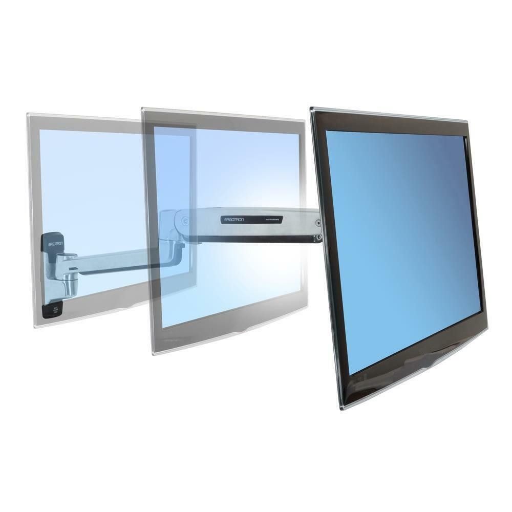 Ergotron Monitor-Halterung 45-353-026 LX HD Sitz-Steh-Wandmontage-LCD-Arm Aluminium, (Stilvolle Positionierung)