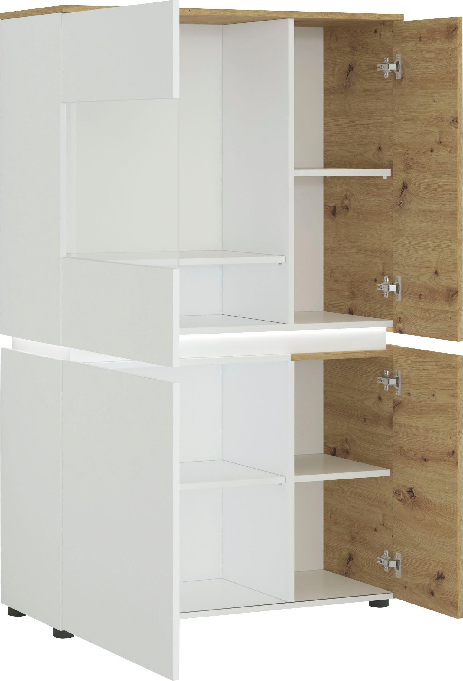 Home affaire Vitrine Luci Höhe 146 cm