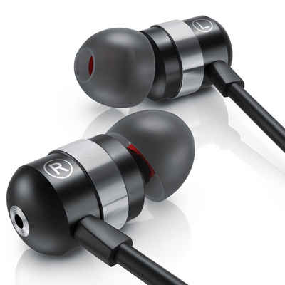 CSL In-Ear-Kopfhörer (Curved Ohrhörer mit 10mm Treiber robustes Aramid-Kabel mit Knickschutz)