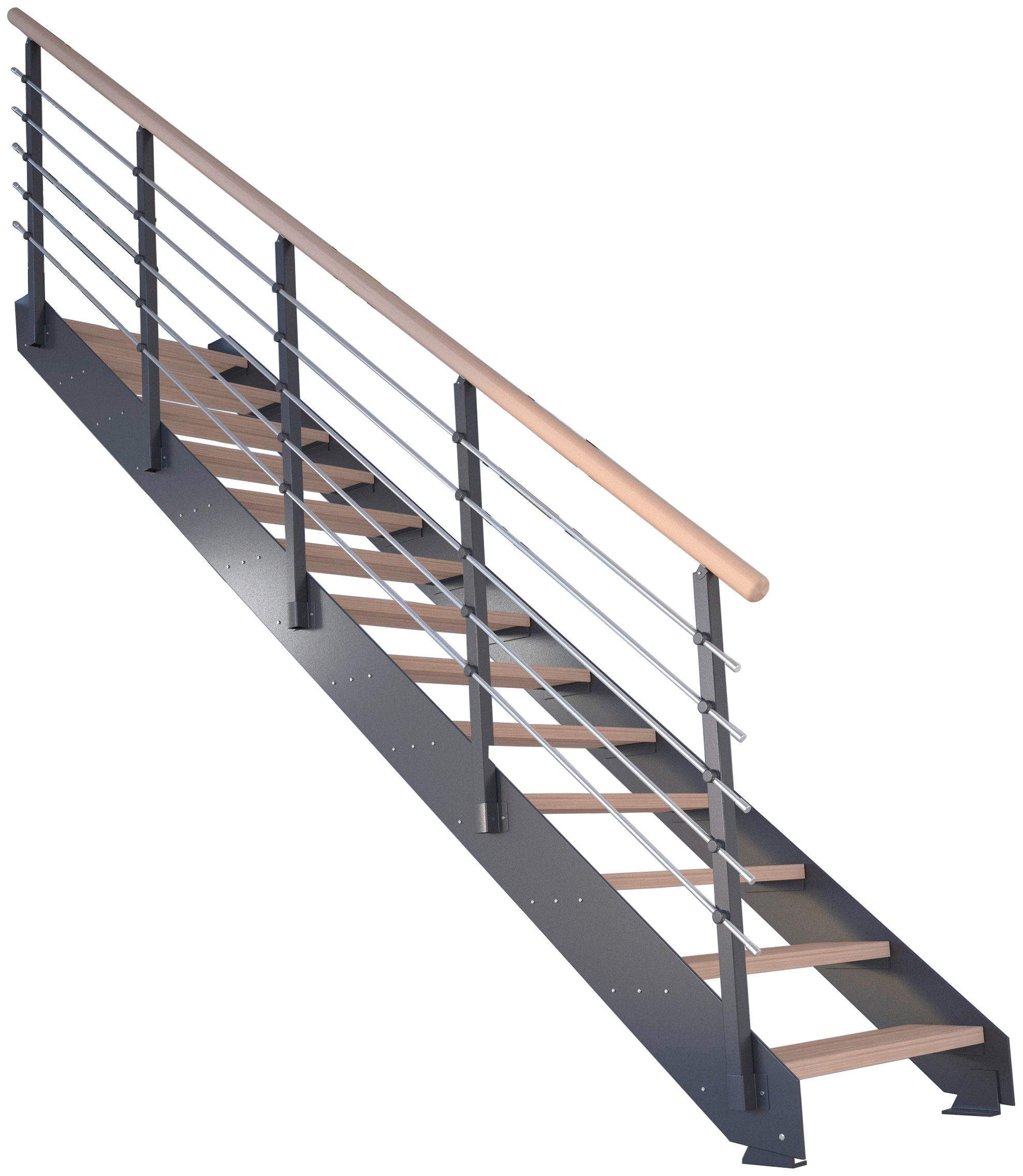 Starwood Systemtreppe Stufen offen, Kos, Geteilte Metall